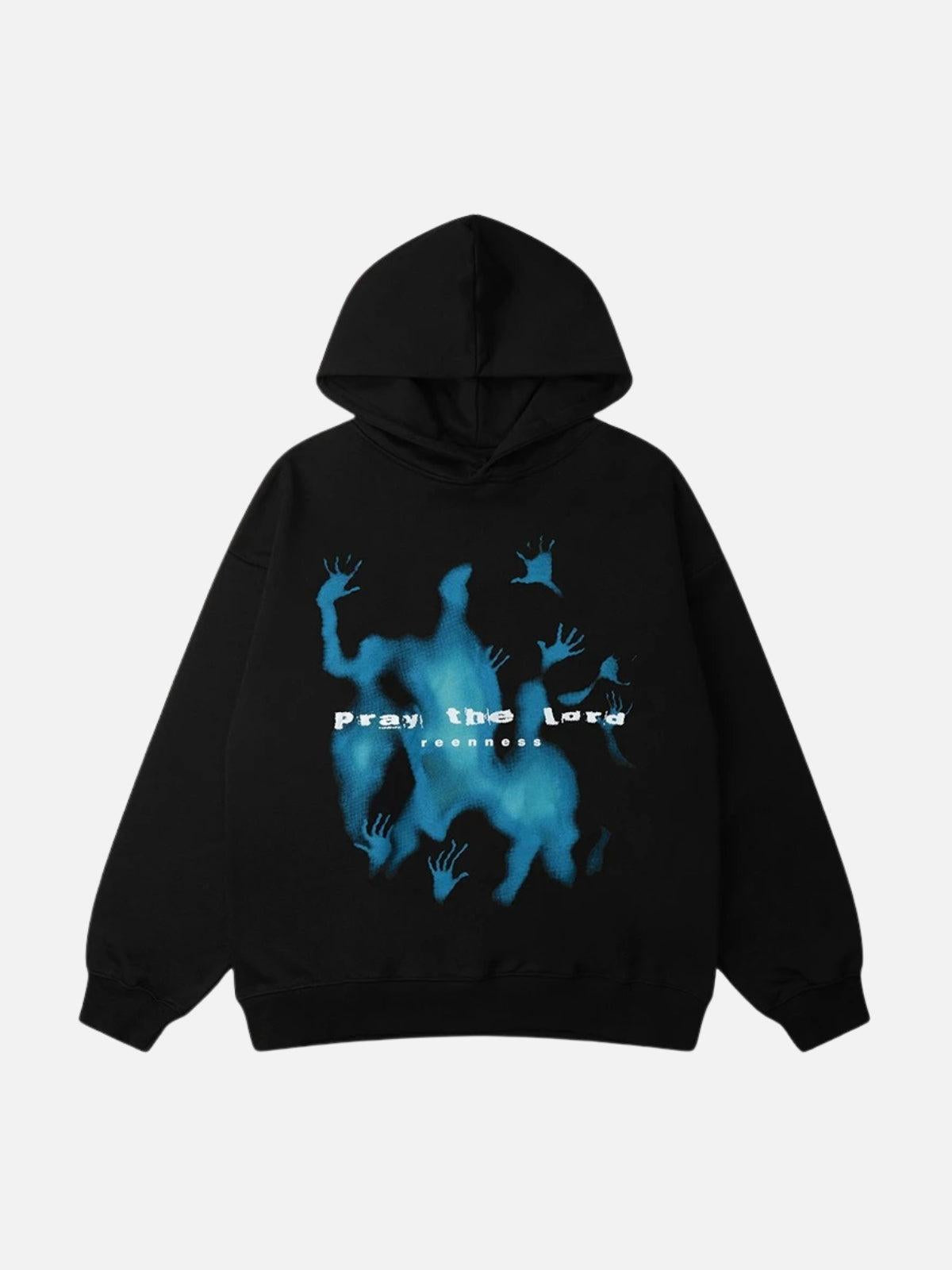 Concert Outfit Abstraction Shadow Print Hoodie
