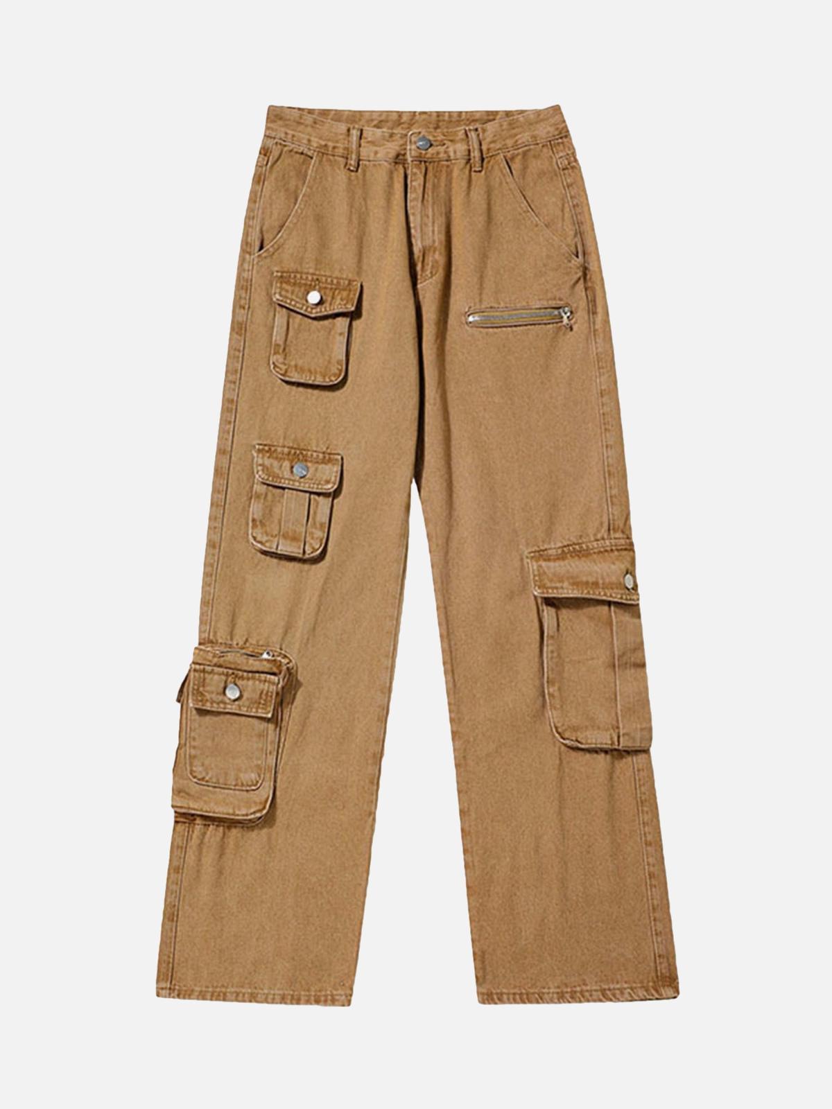 Concert Outfit American Multi-Pocket Work Pants