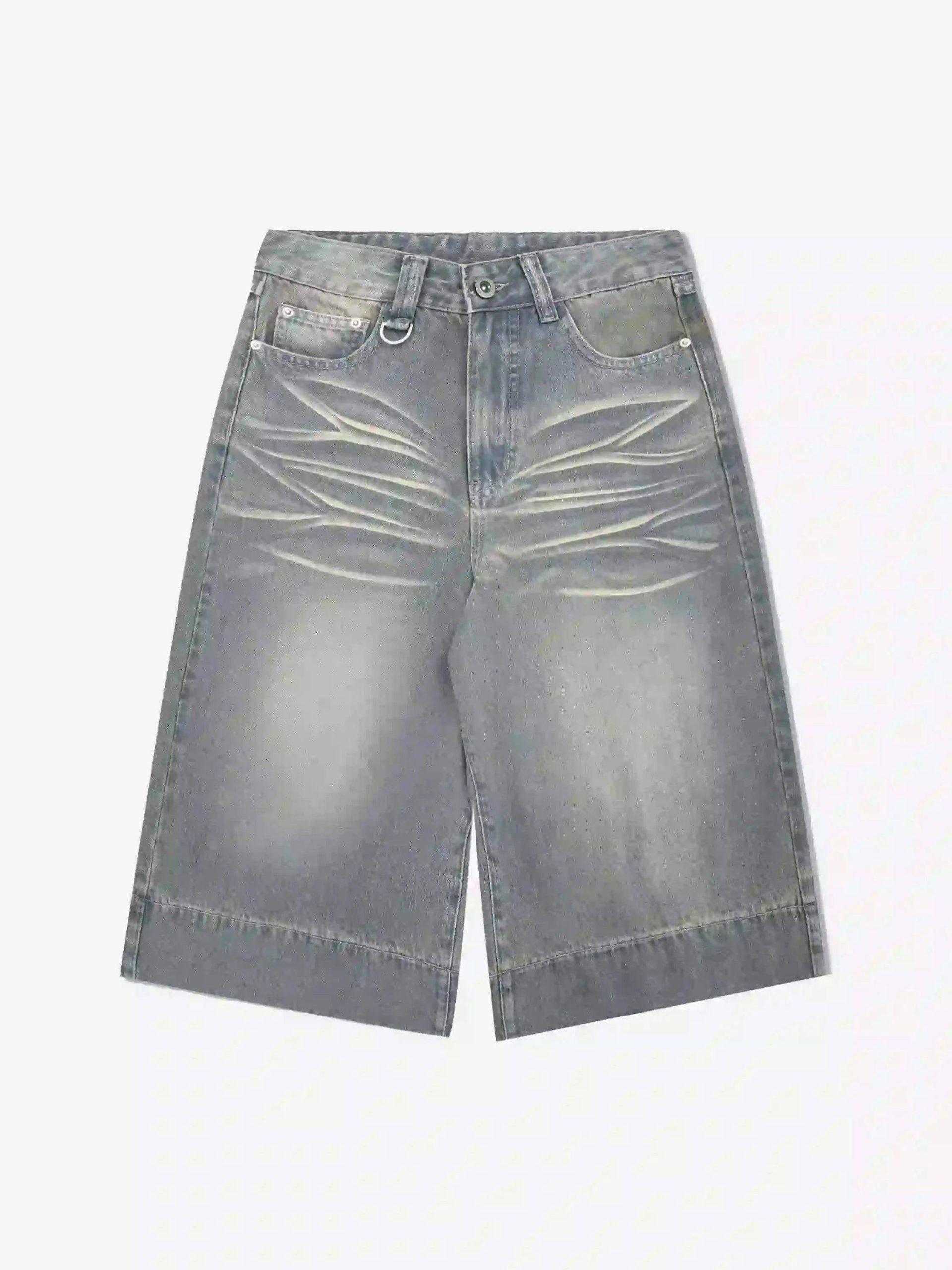 Concert Outfit American Retro Cropped Denim Jorts