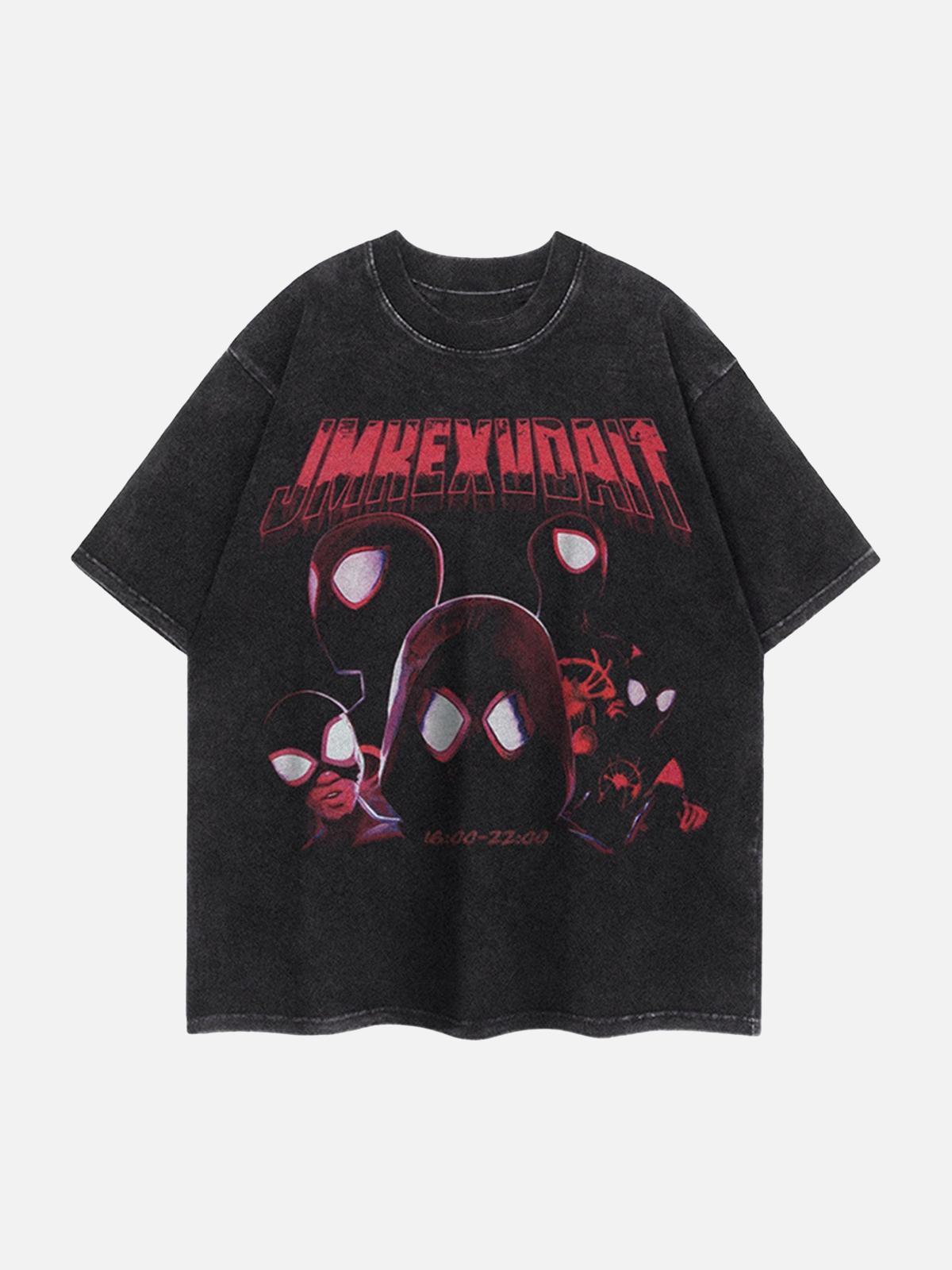 Concert Outfit American Retro Fun Printed Street Rap T-Shirt