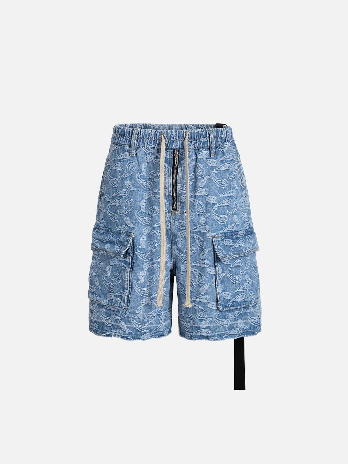 Concert Outfit Bandana Jacquard Washed Jorts