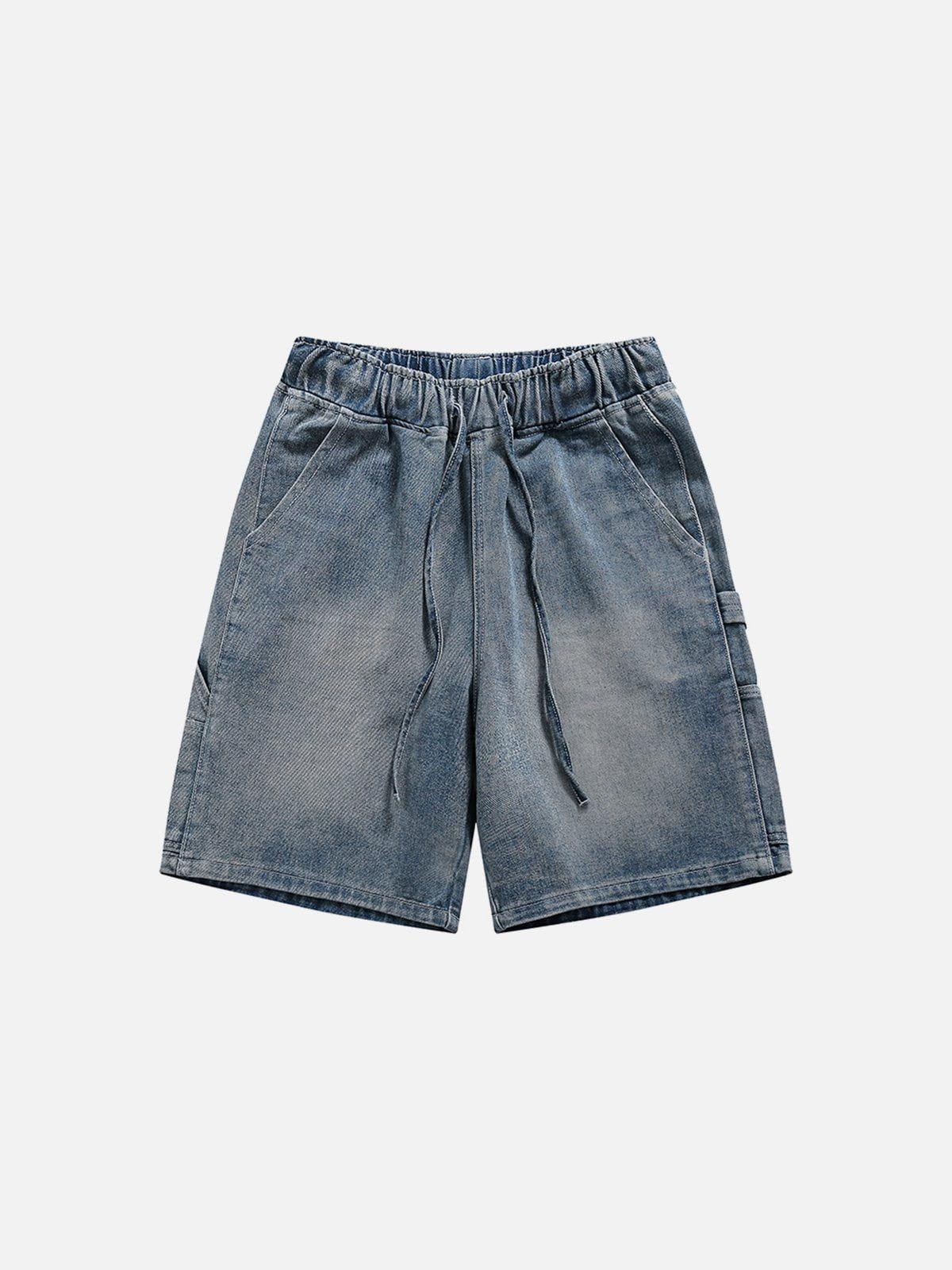 Concert Outfit Basic Drawstring Washed Jorts