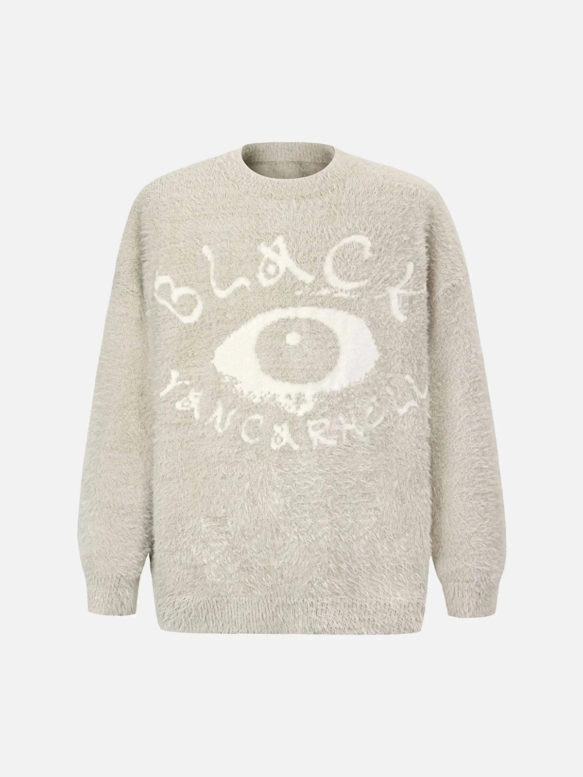 Concert Outfit Black Eye Pattern Sweater Concert Outfit Black Eye Pattern Sweater