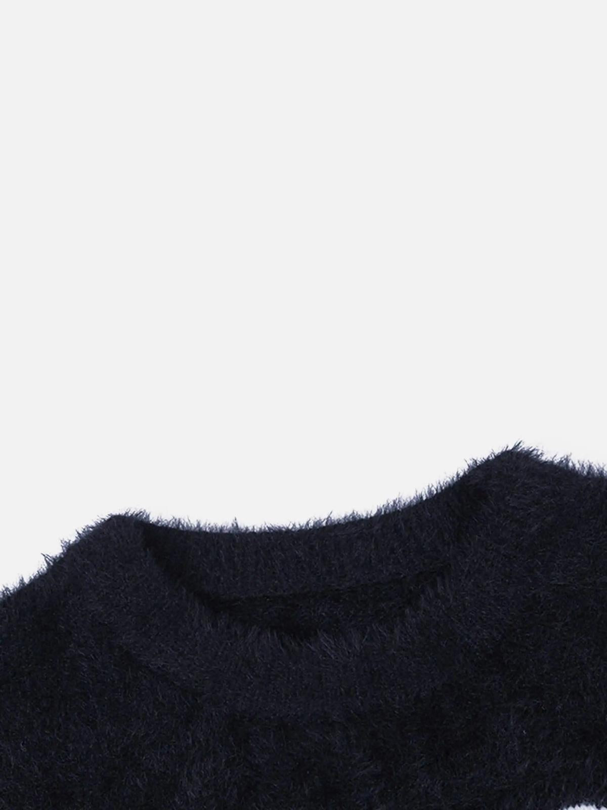 Concert Outfit Black Eye Pattern Sweater Concert Outfit Black Eye Pattern Sweater