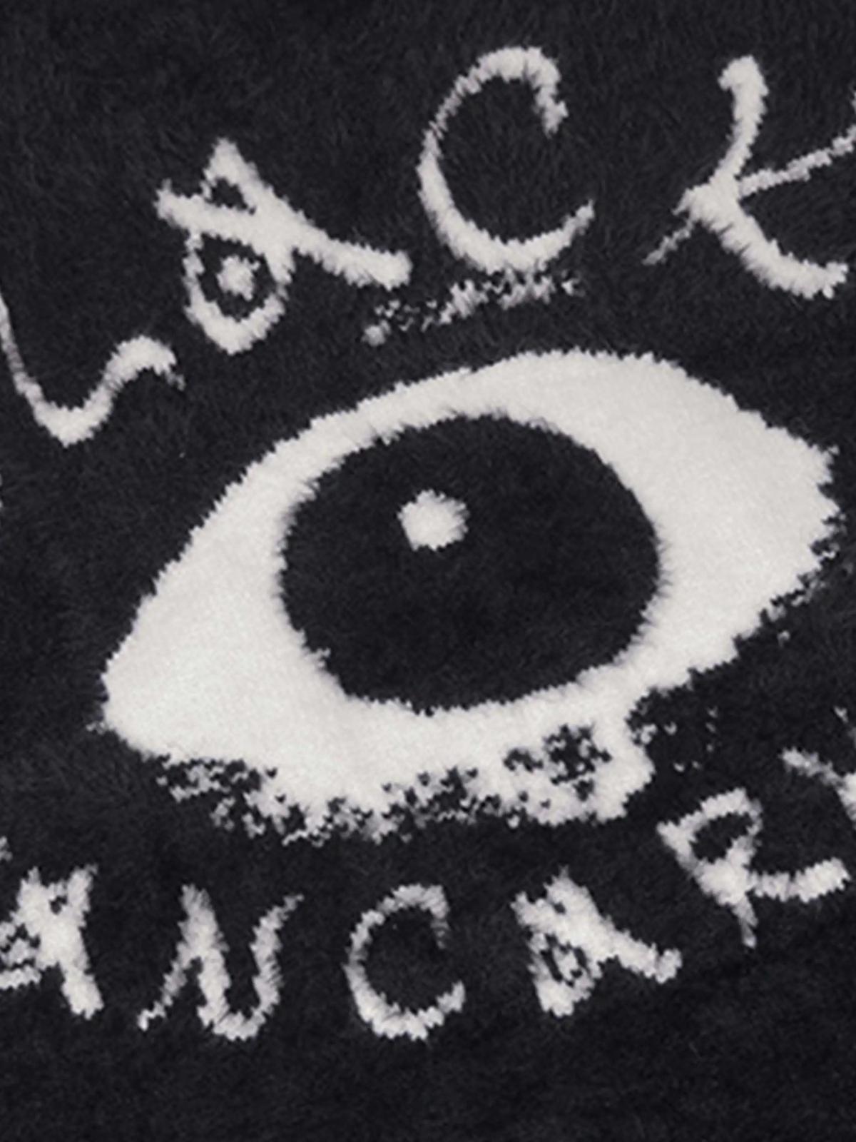 Concert Outfit Black Eye Pattern Sweater Concert Outfit Black Eye Pattern Sweater