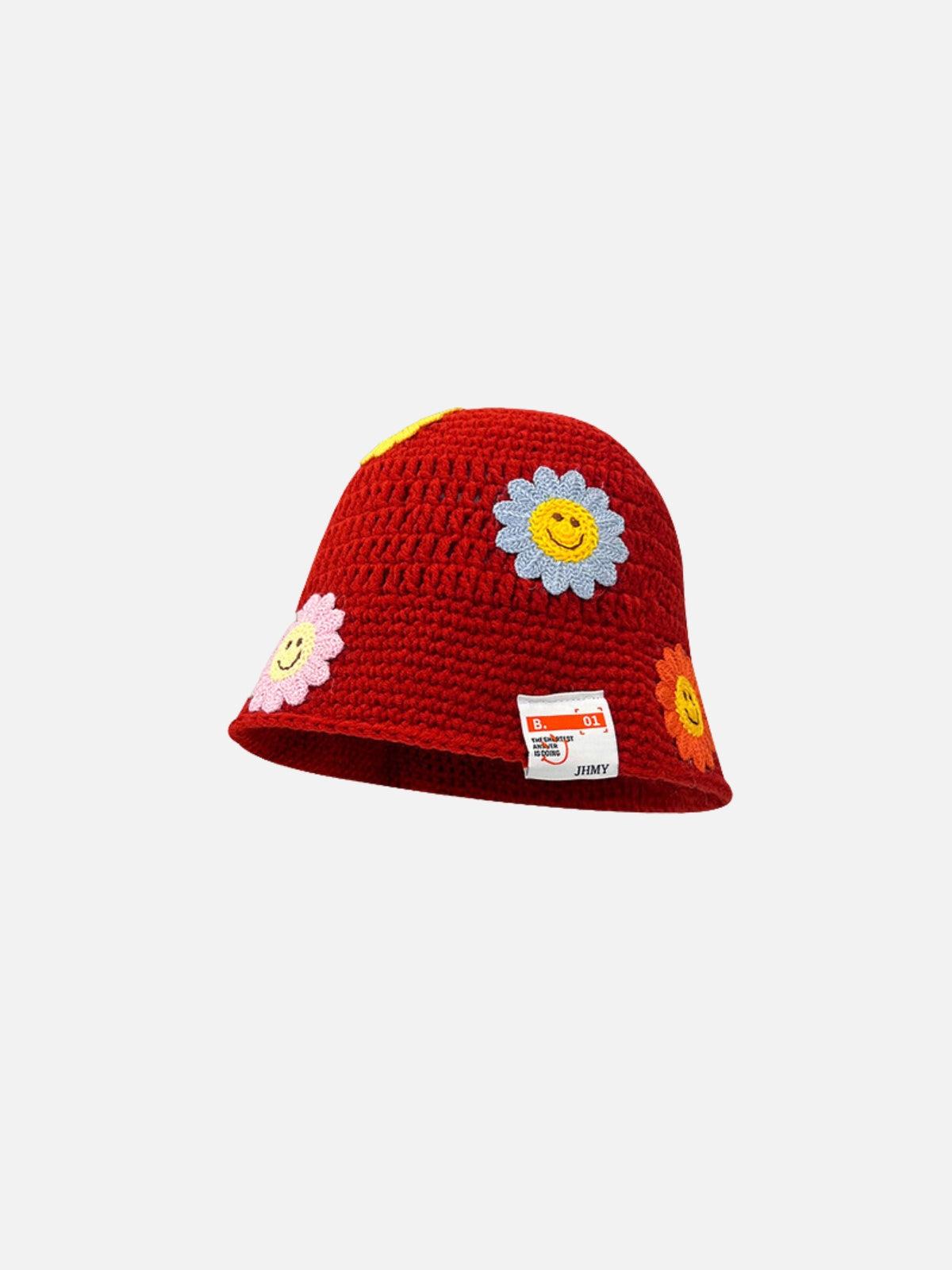 Concert Outfit Bloom Knit Bucket Hat