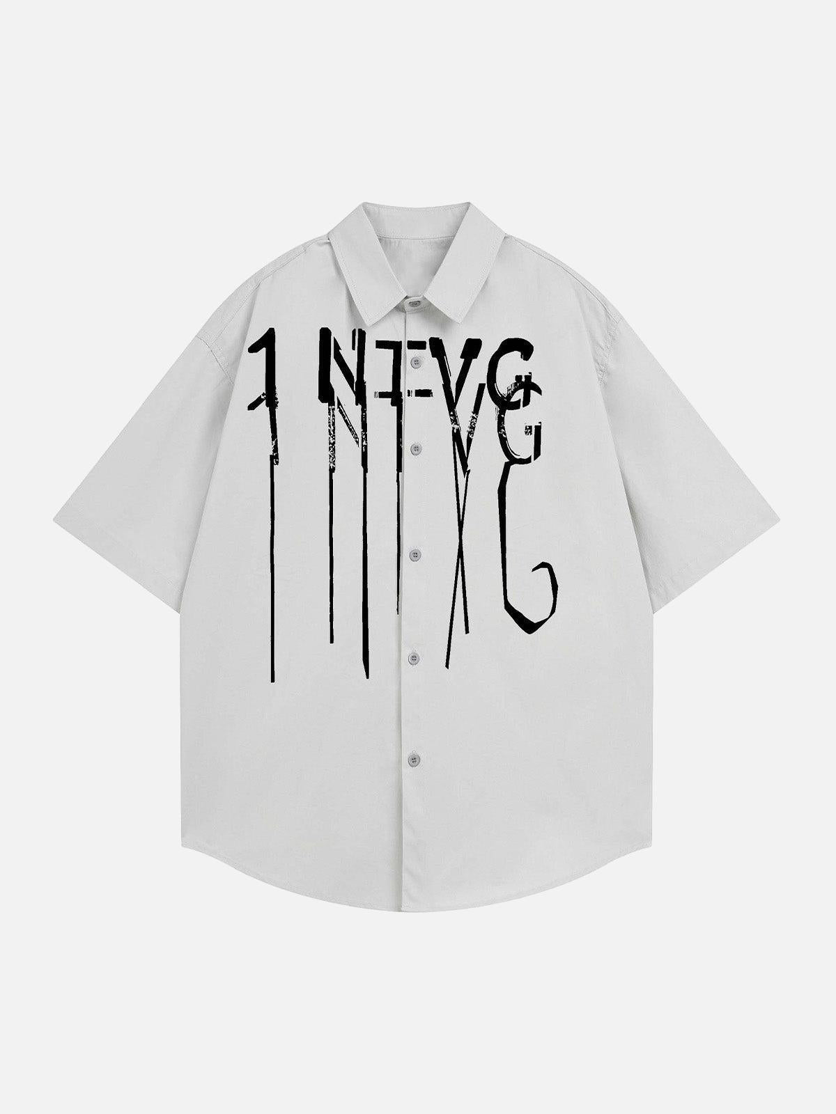 Concert Outfit Bold Letter Graphic Short-Sleeve Shirt