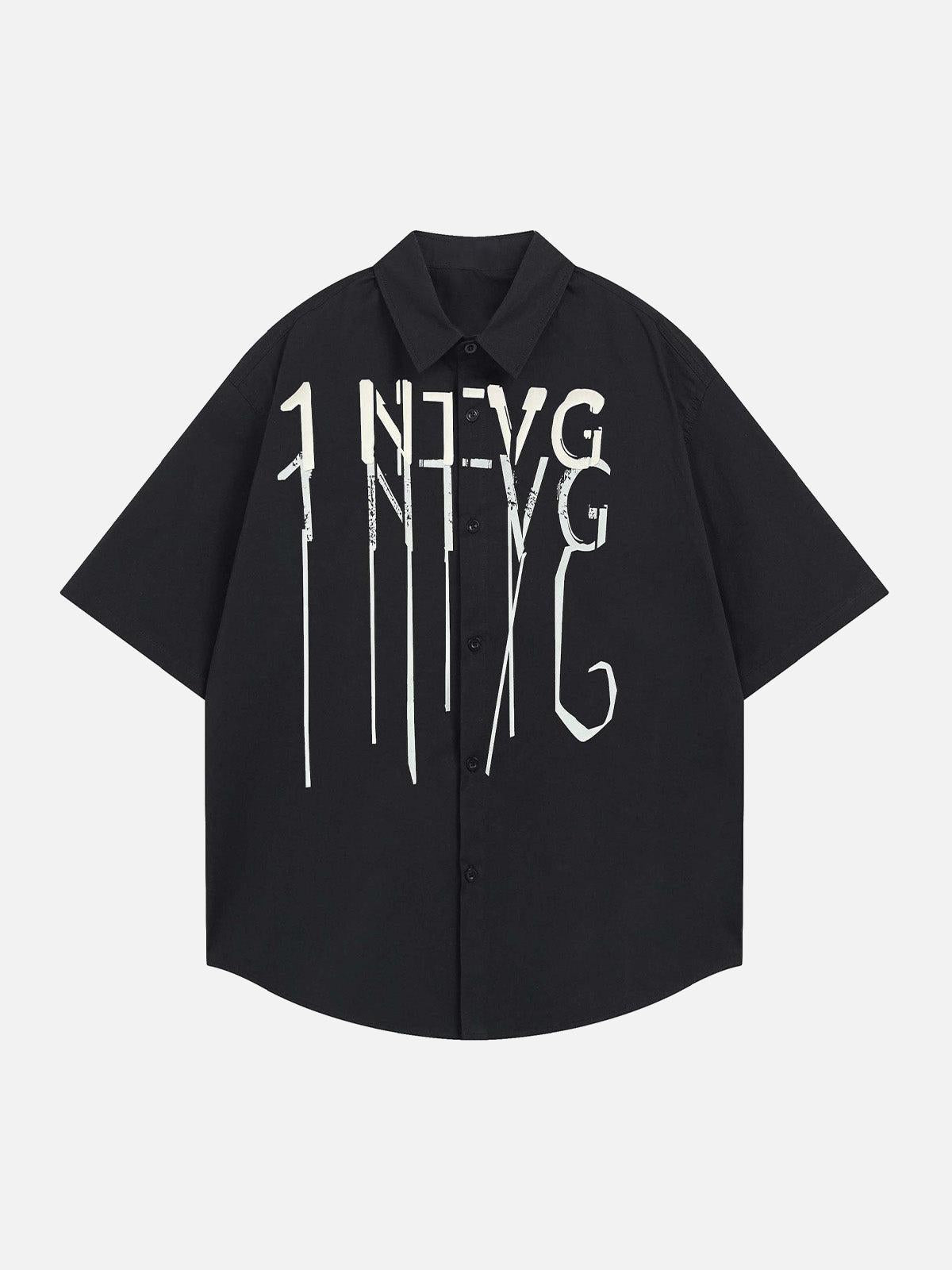 Concert Outfit Bold Letter Graphic Short-Sleeve Shirt