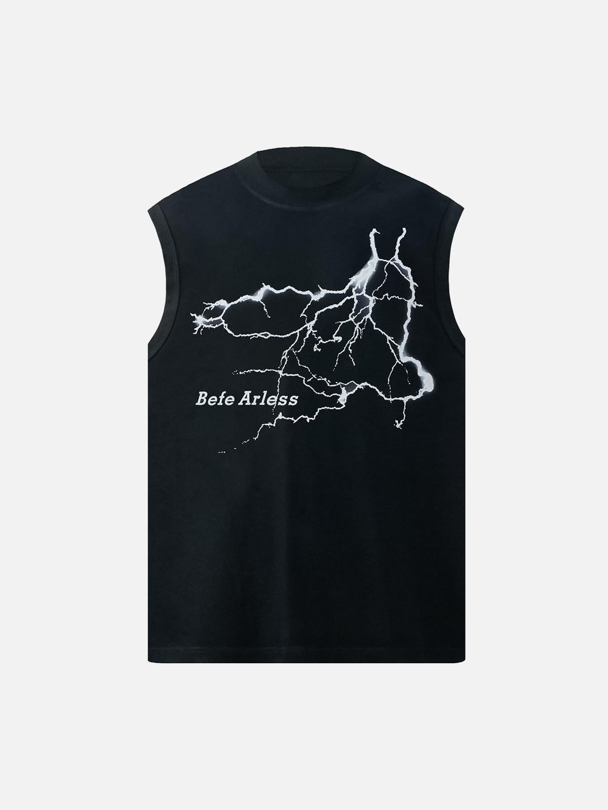 Concert Outfit Bold Lightning Graphic Vest