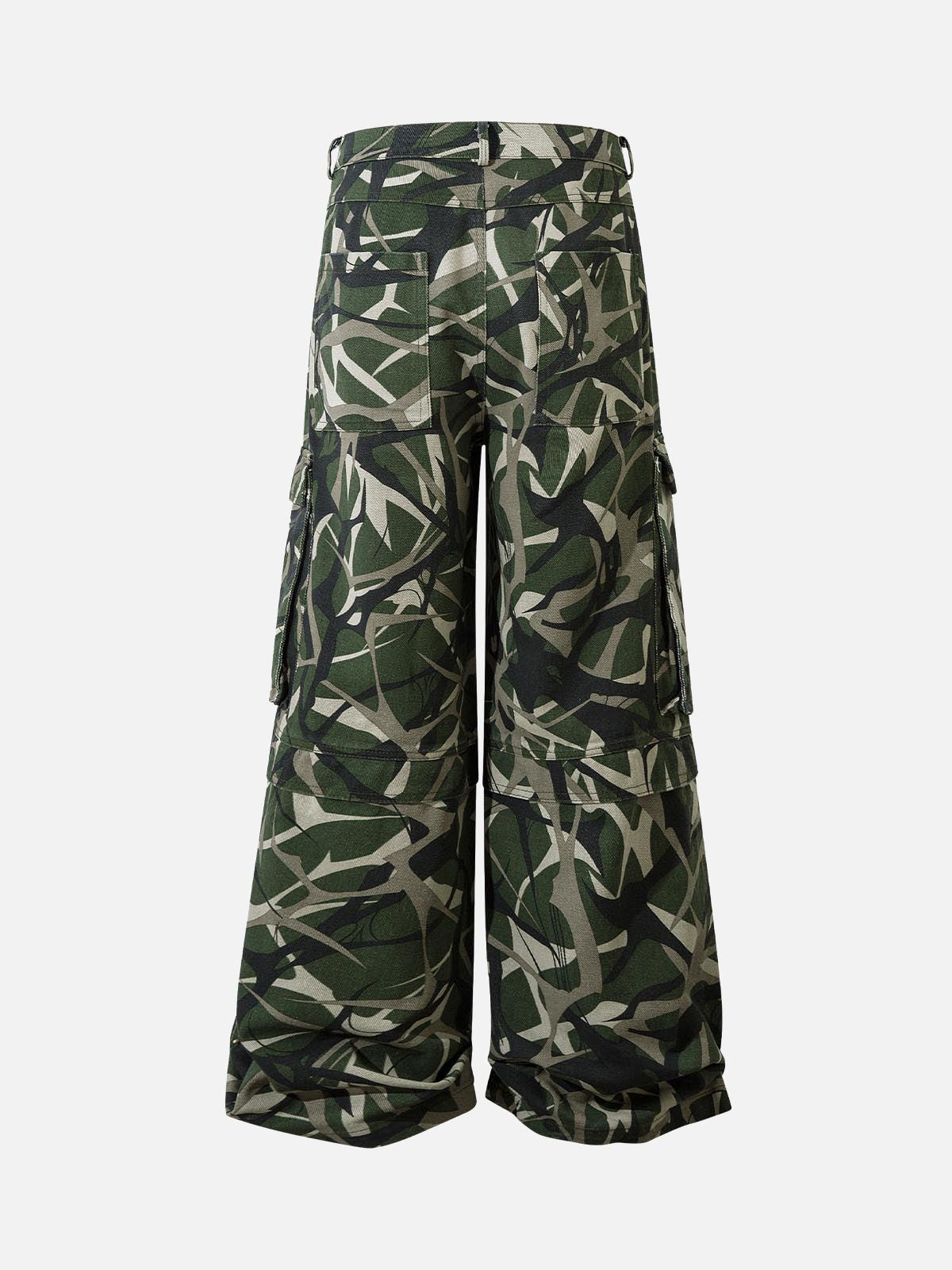 Concert Outfit Camouflage Multi-Pocket Cargo Pants