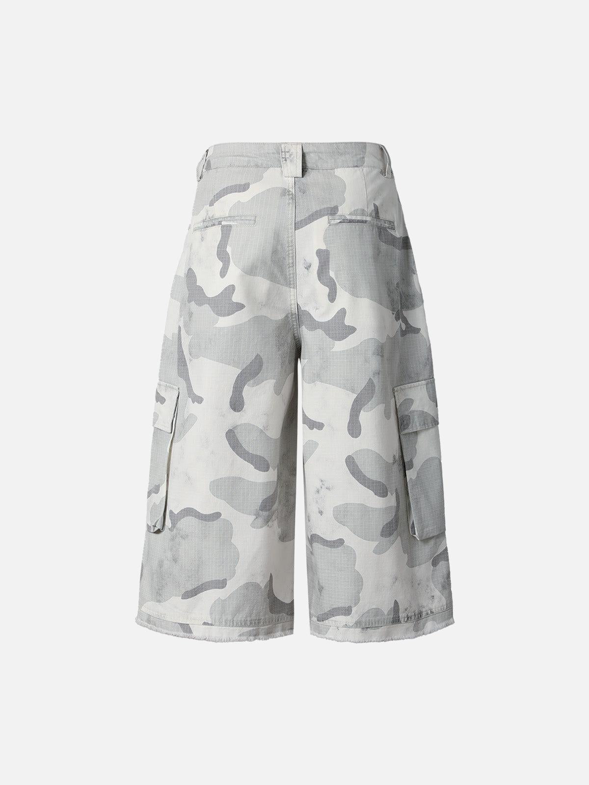 Concert Outfit Camouflage Multi-Pocket Cargo Shorts