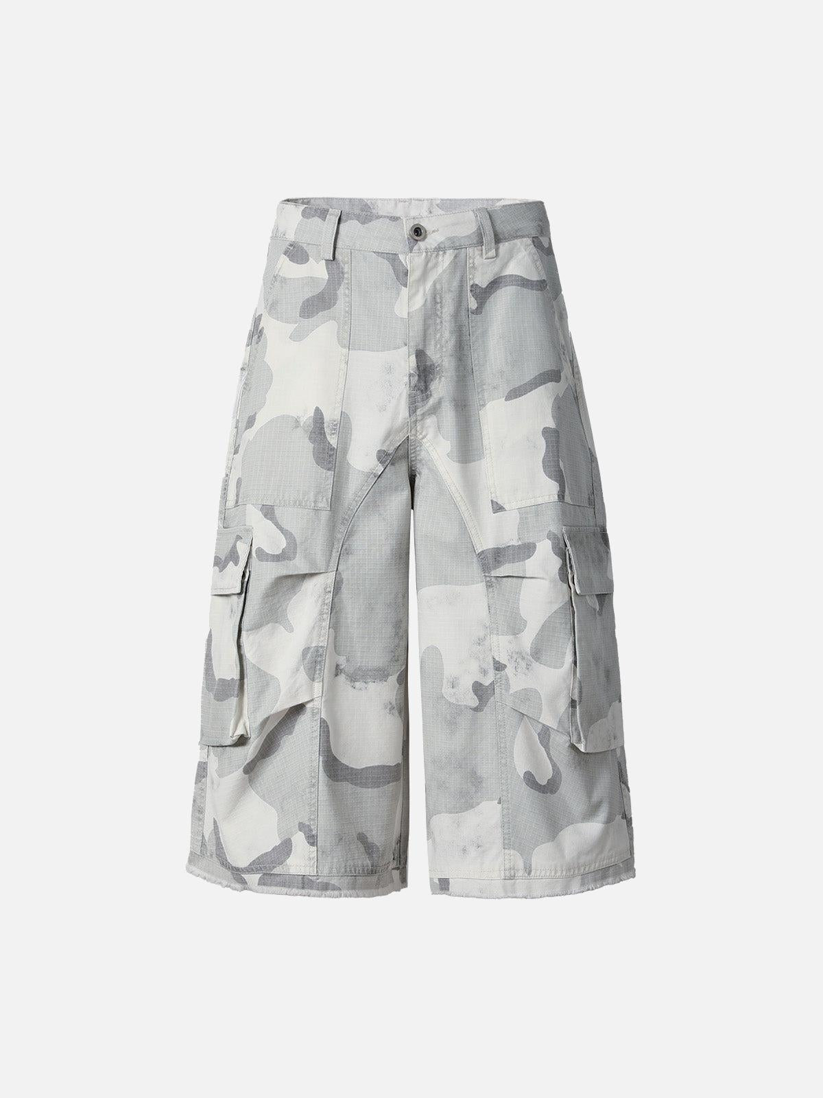 Concert Outfit Camouflage Multi-Pocket Cargo Shorts