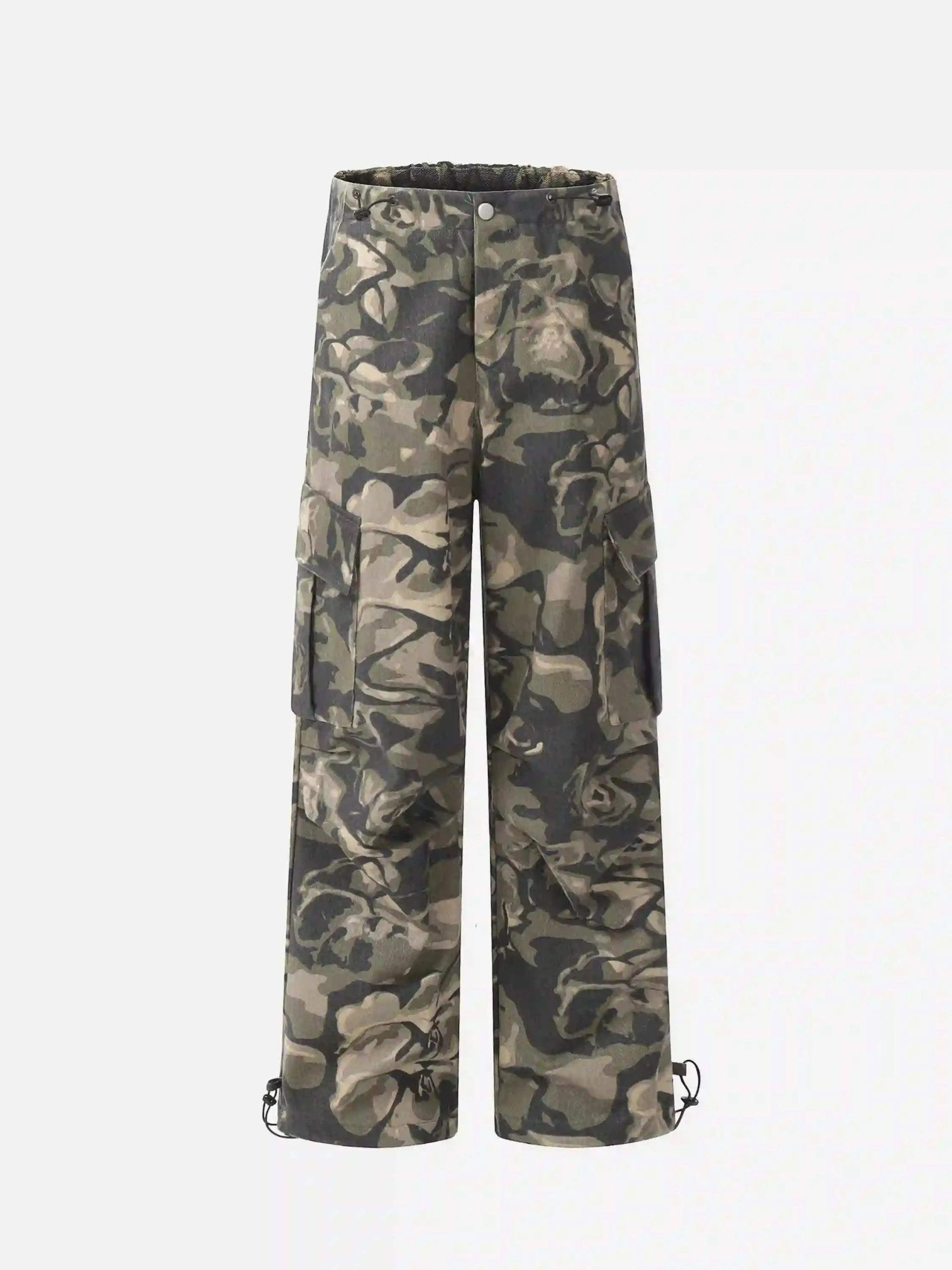 Concert Outfit Camouflage Multi-Pocket Work Pants