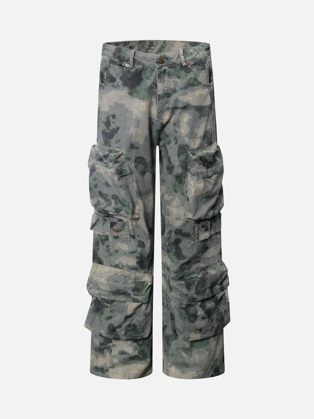 Concert Outfit Camouflage Multi-Pockets Cargo Pants