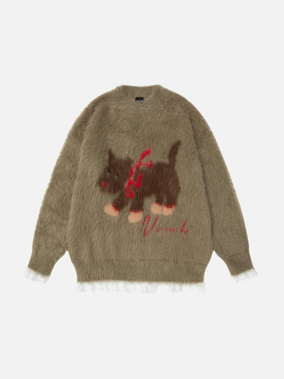 Concert Outfit Cartoon Dog Fun Sweater