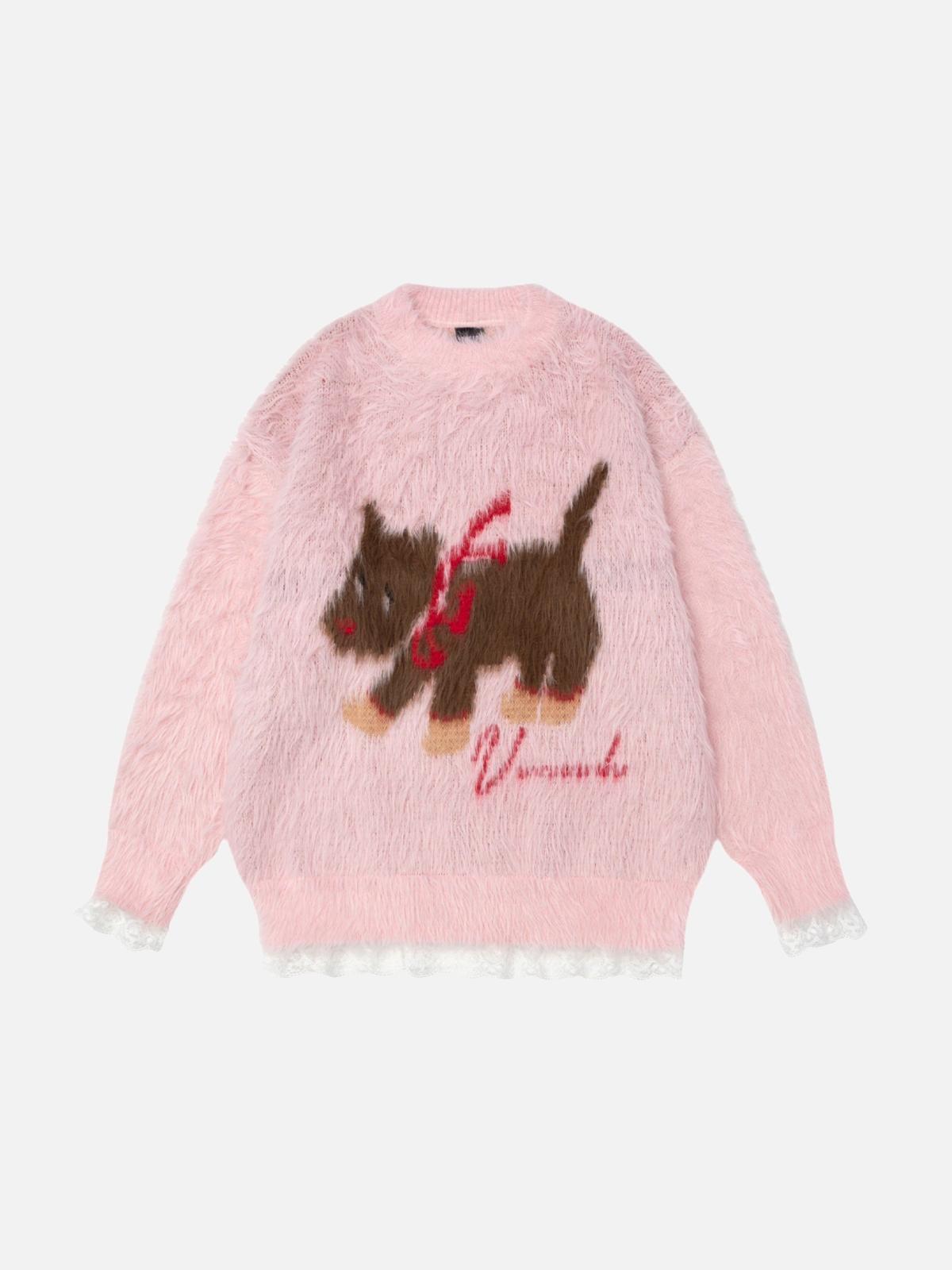 Concert Outfit Cartoon Dog Fun Sweater