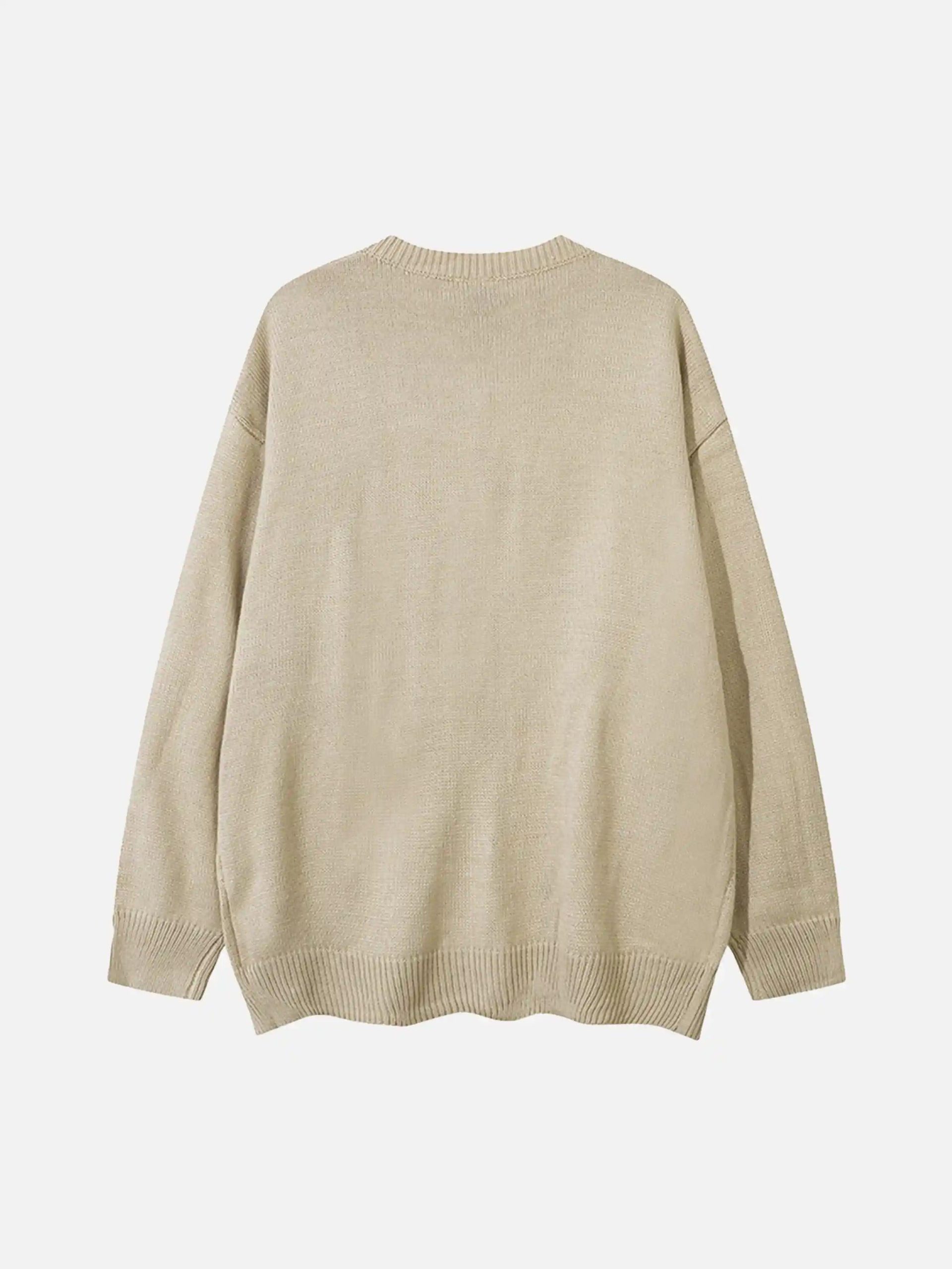 Concert Outfit Cartoon Pets Knitted Cardigan