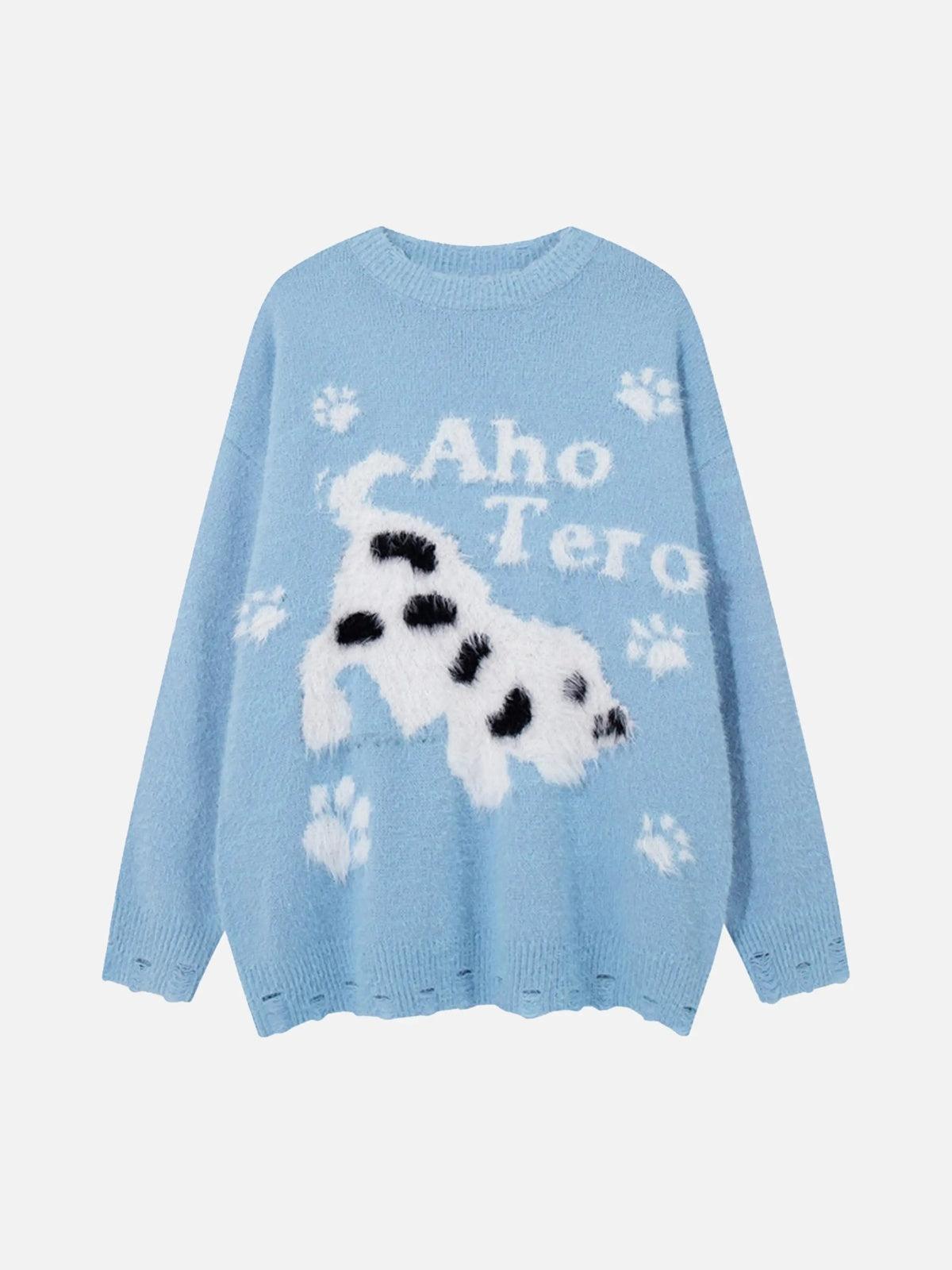Concert Outfit Cartoon Spotted Puppy Sweater