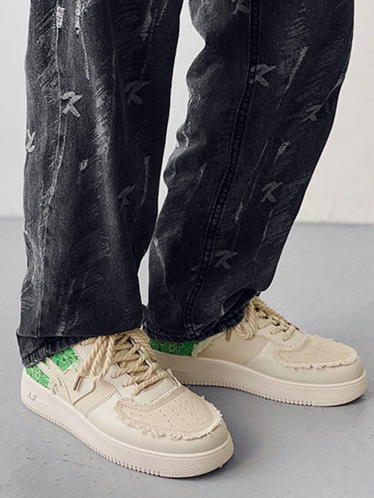 Concert Outfit Cashew Flower Patchwork Canvas Shoes Concert Outfit Cashew Flower Patchwork Canvas Shoes