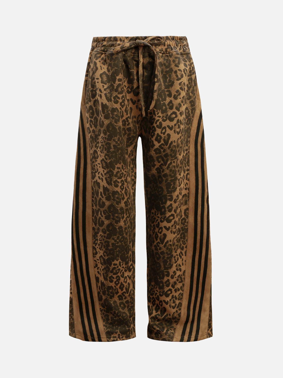 Concert Outfit Cheetah Print Suede Pants