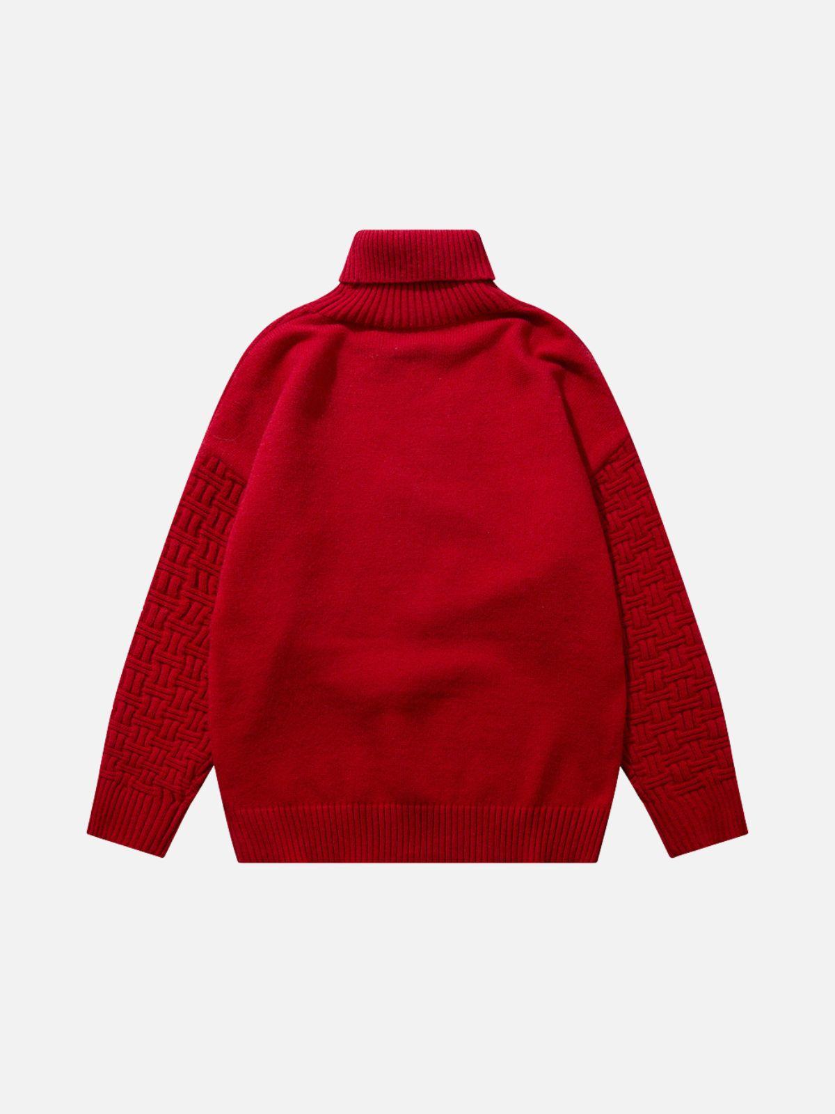 Concert Outfit Christmas Socks and Rabbit Print Sweater