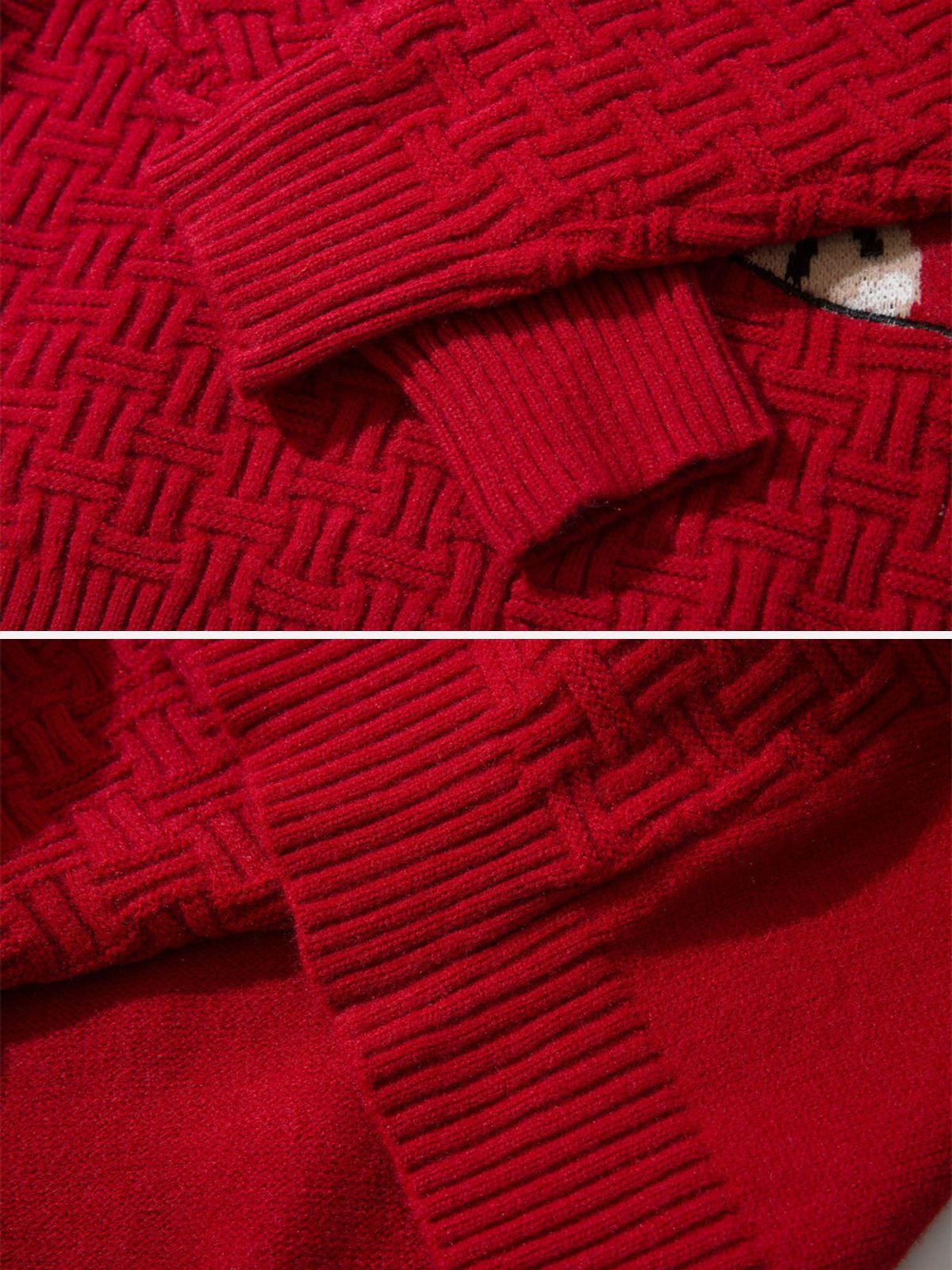 Concert Outfit Christmas Socks and Rabbit Print Sweater Concert Outfit Christmas Socks and Rabbit Print Sweater