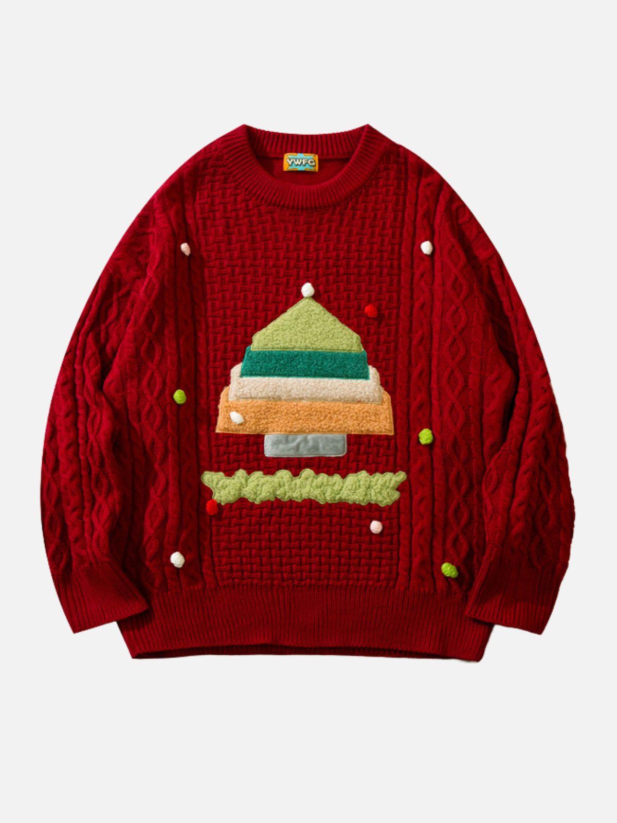 Concert Outfit Christmas Tree Design Sweater