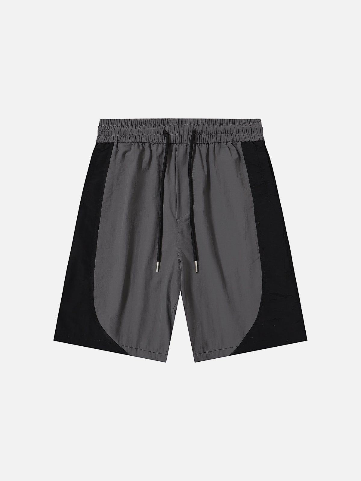 Concert Outfit Color Blocking Drawstring Shorts
