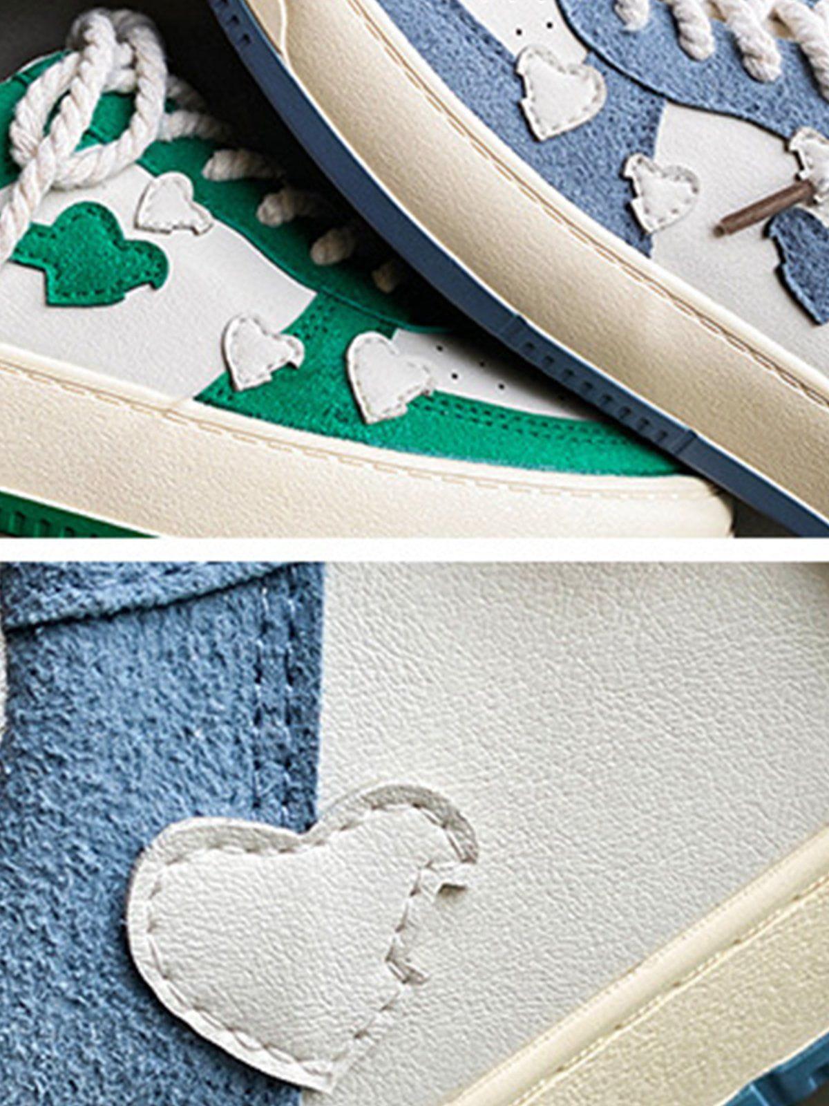 Concert Outfit Color Contrast Heart Design Casual Shoes Concert Outfit Color Contrast Heart Design Casual Shoes