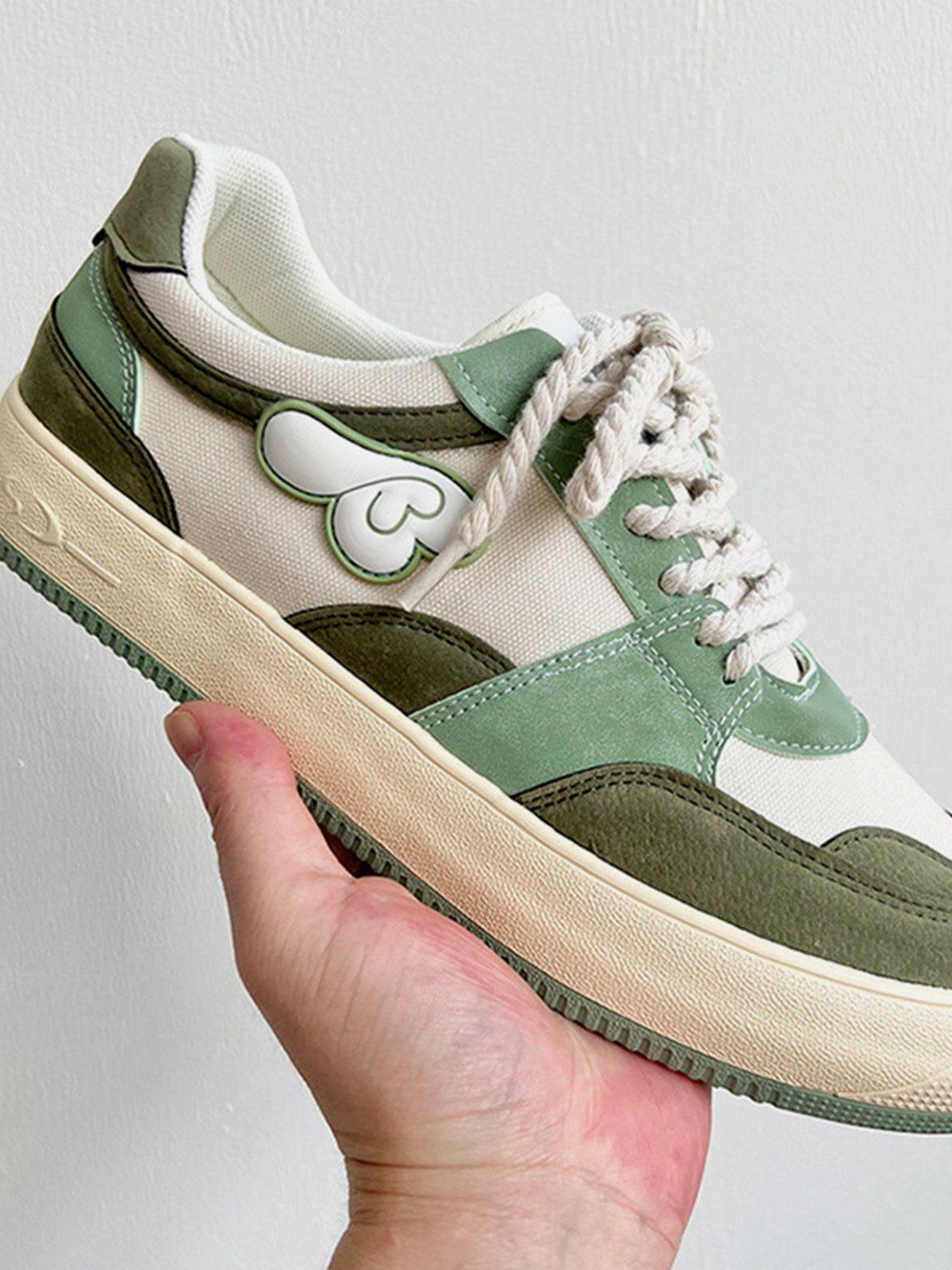 Concert Outfit Colorblock Canvas Wings Graphic Casual Shoes Concert Outfit Colorblock Canvas Wings Graphic Casual Shoes