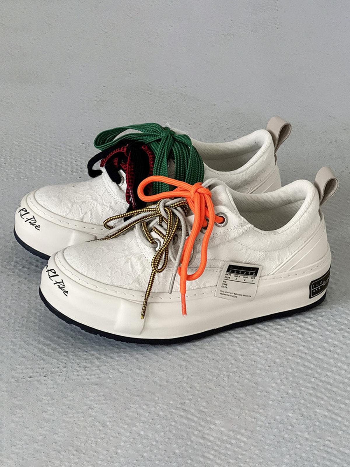 Concert Outfit Colorful Lace-Up Sneakers