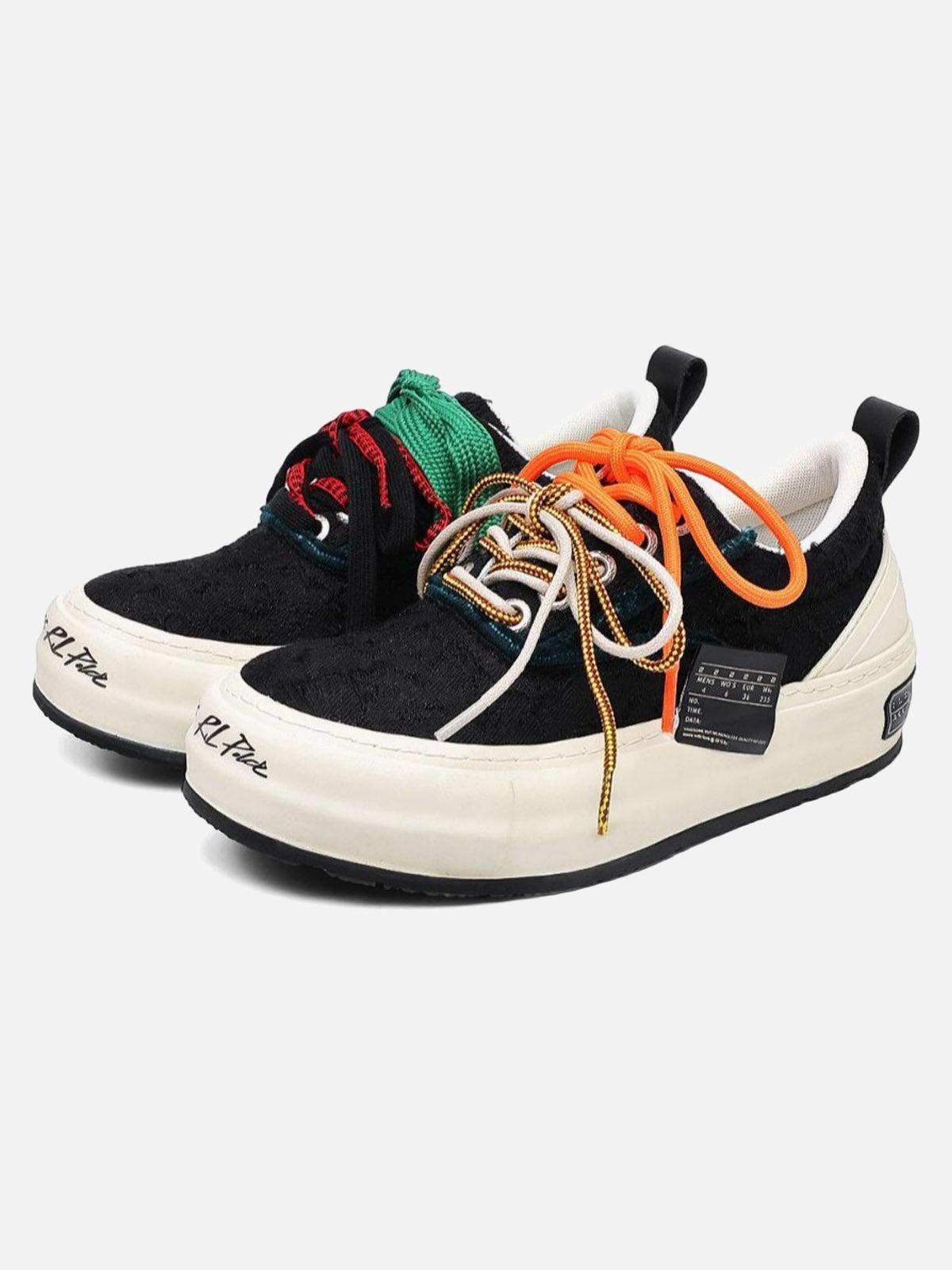 Concert Outfit Colorful Lace-Up Sneakers