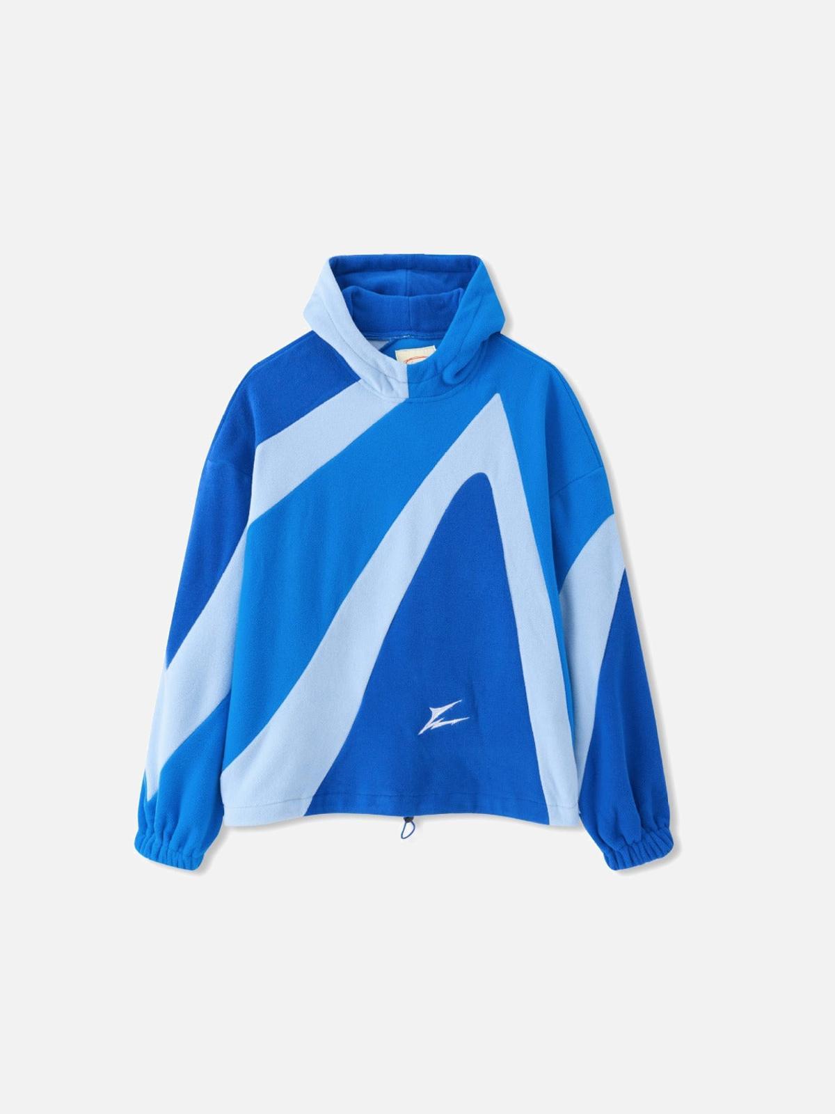 Concert Outfit Contrast Color Panel Embroidery Hoodie