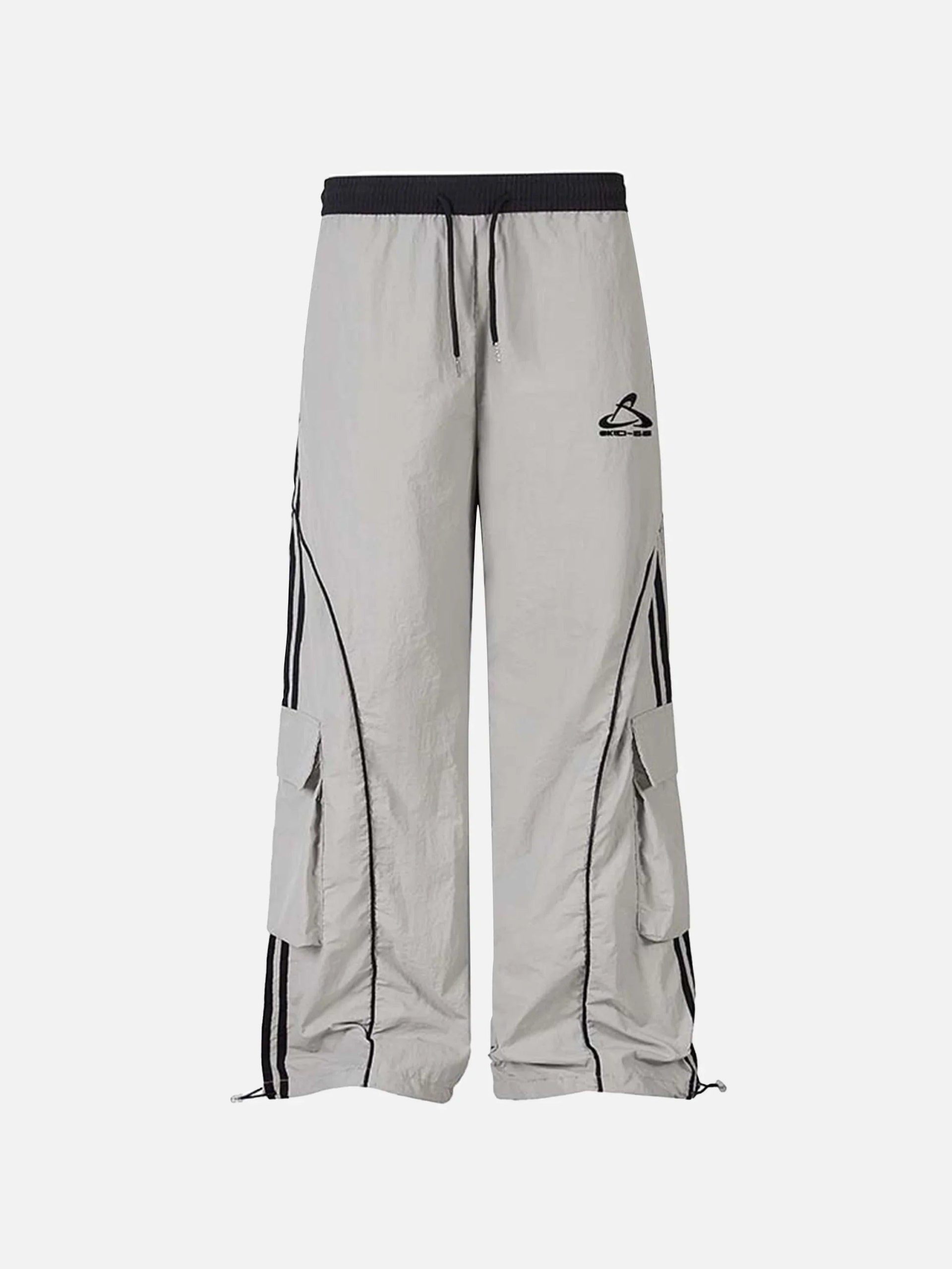 Concert Outfit Contrast Striped Drawstring Sweatpants