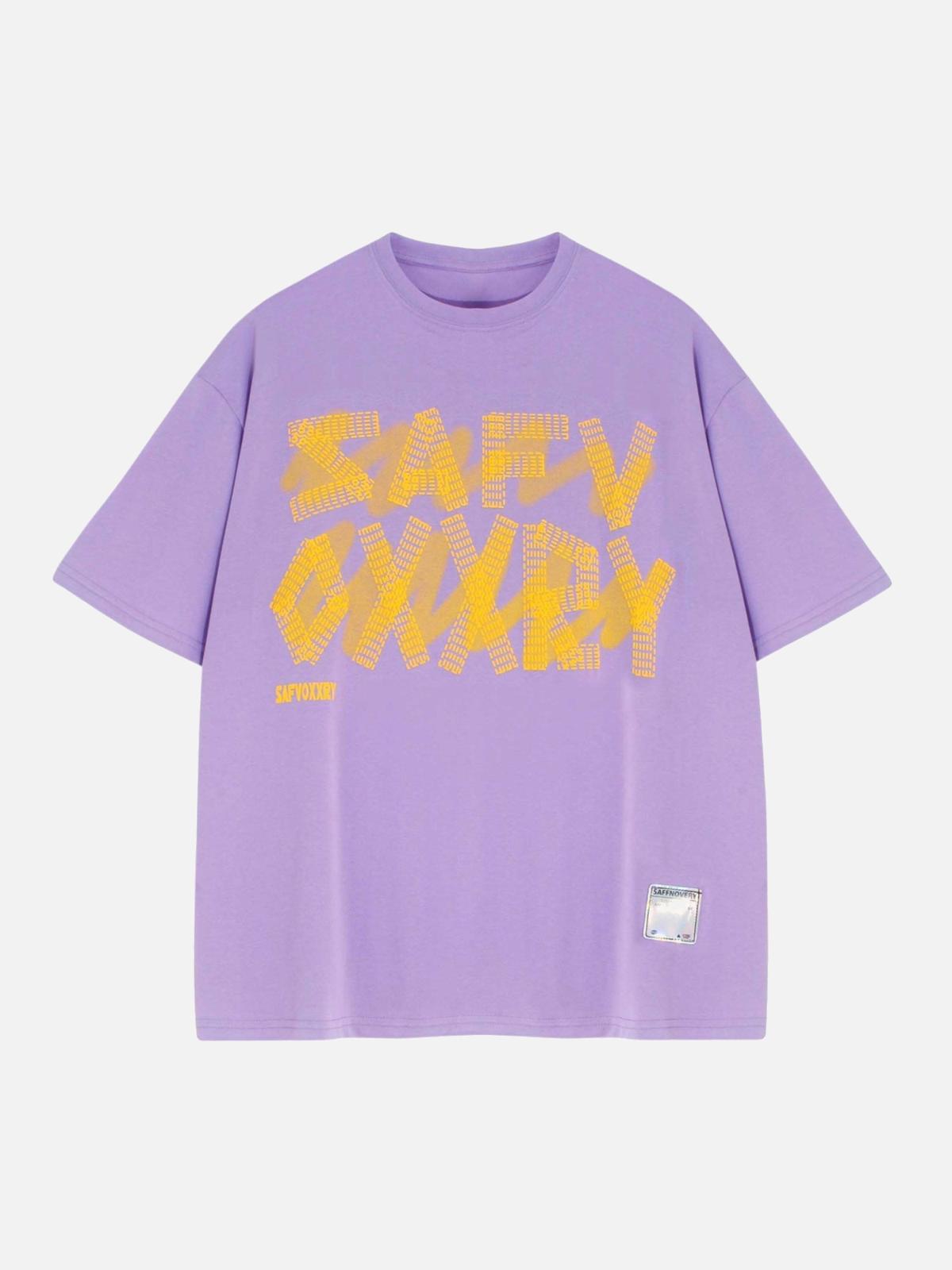 Concert Outfit Creative Alphabet Printed T-Shirt