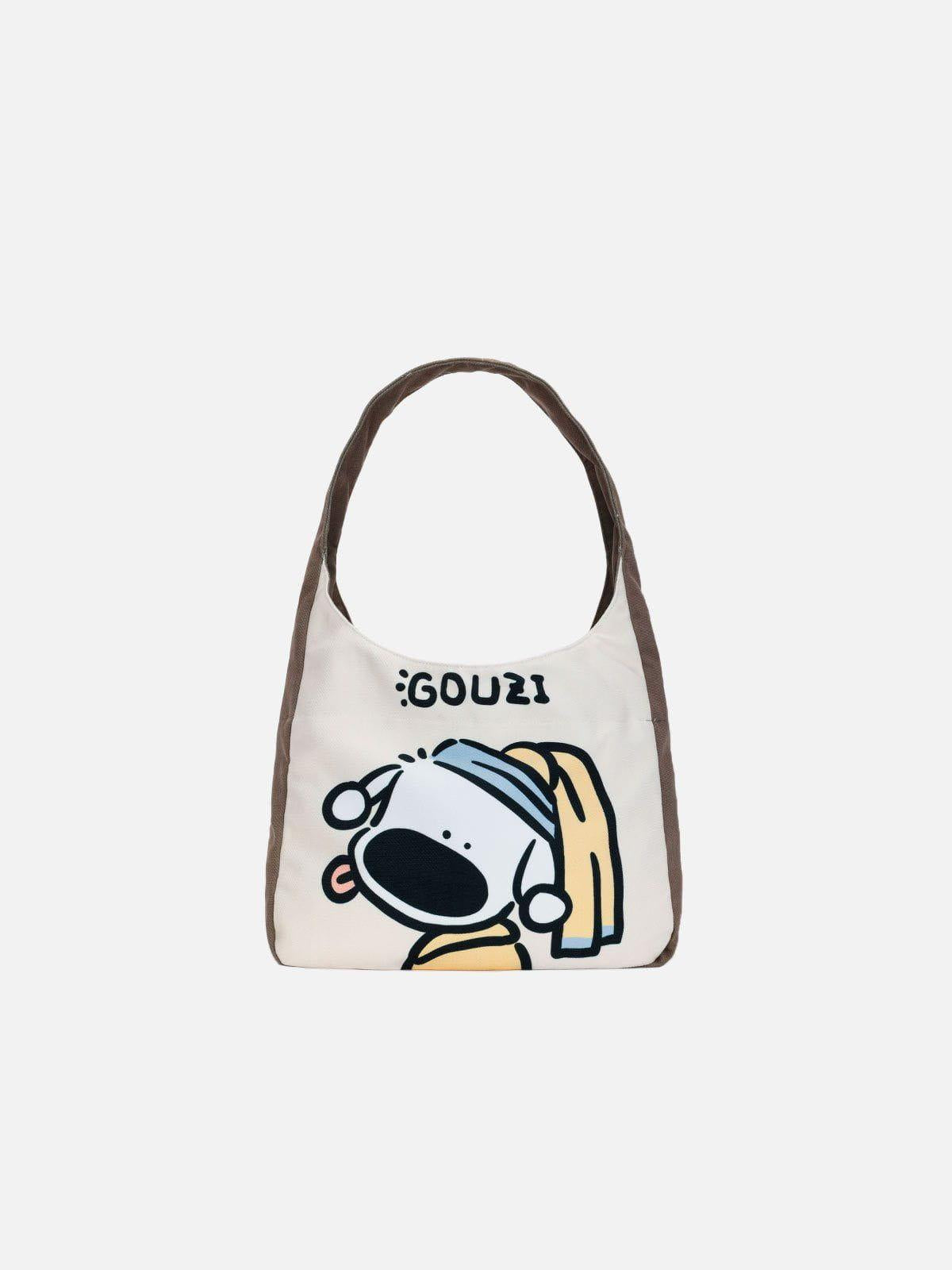 Concert Outfit Creative Puppy Pattern Canvas Bag