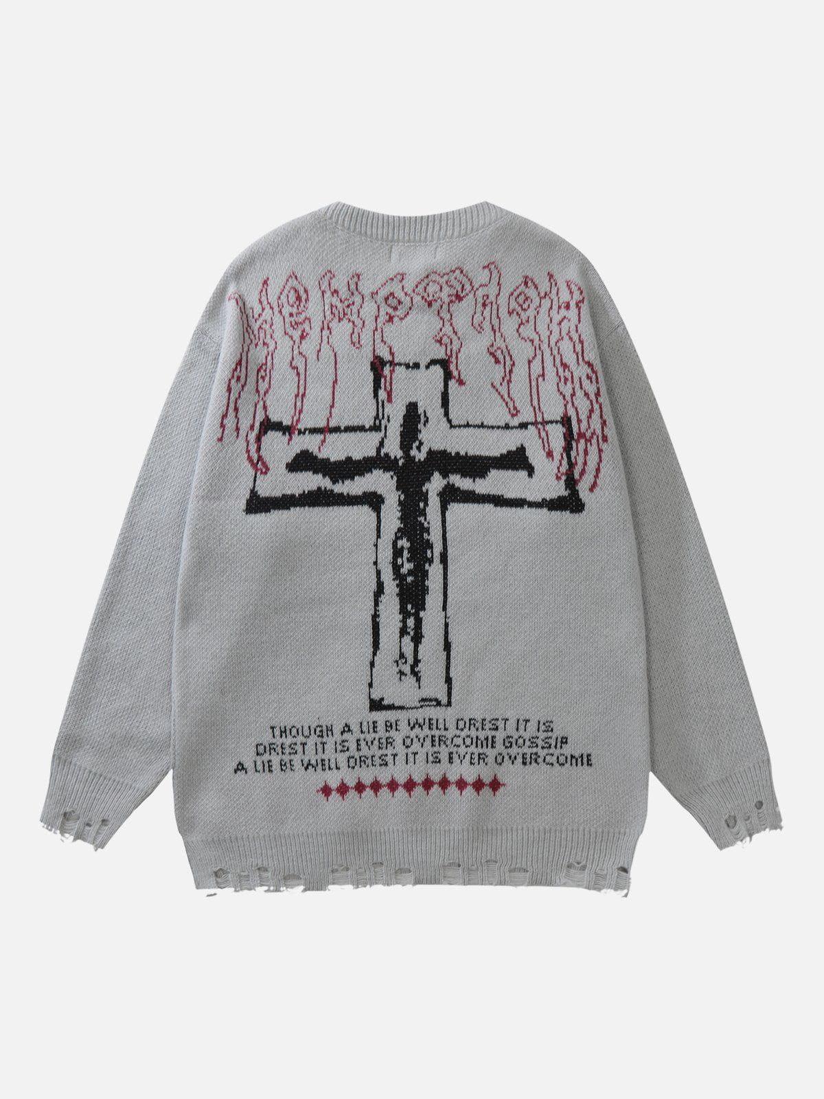 Concert Outfit Cross & Lie' Graphic Sweater