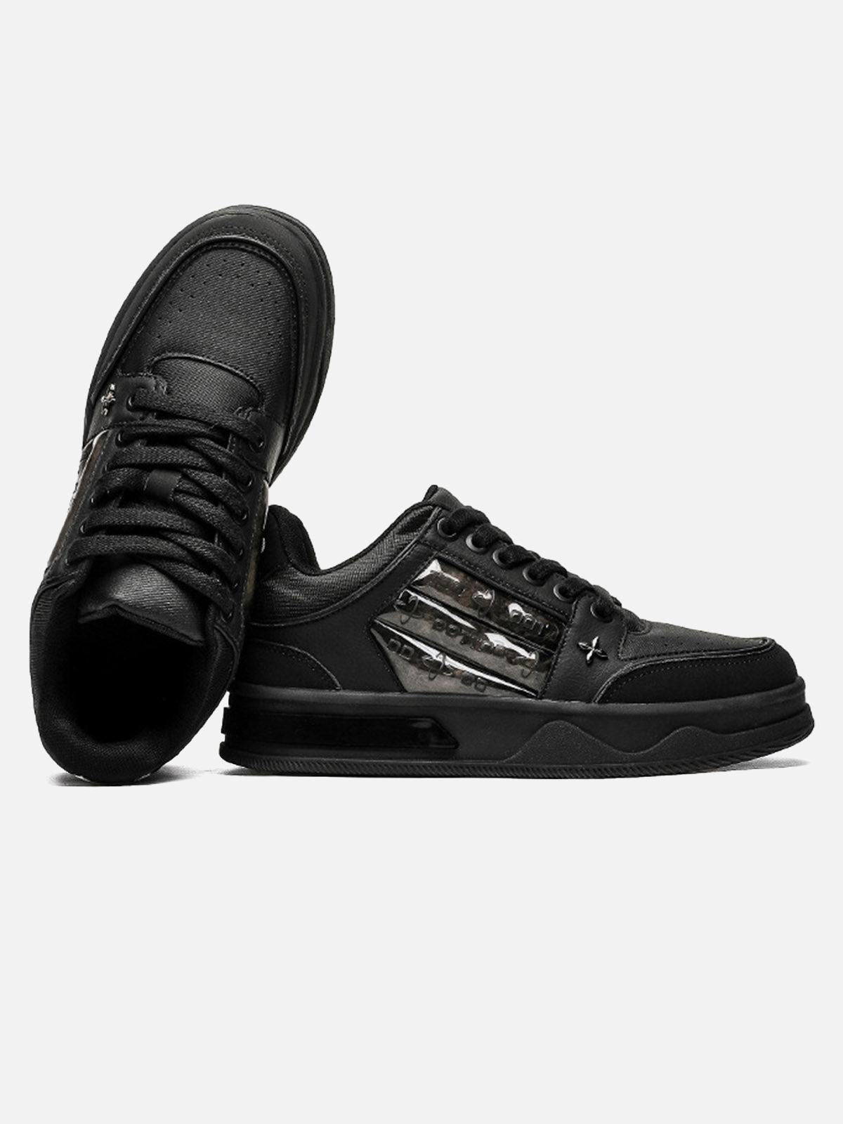 Concert Outfit Dark Embroidered Letters Skate Shoes