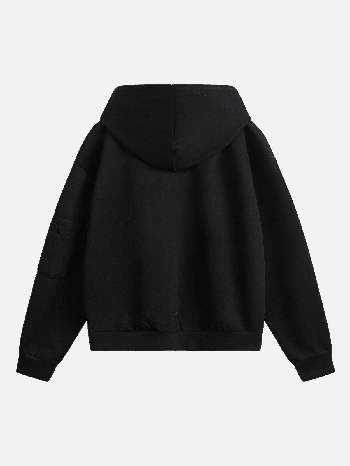 Concert Outfit Dark Horse Print Cardigan Zip Up Hoodie