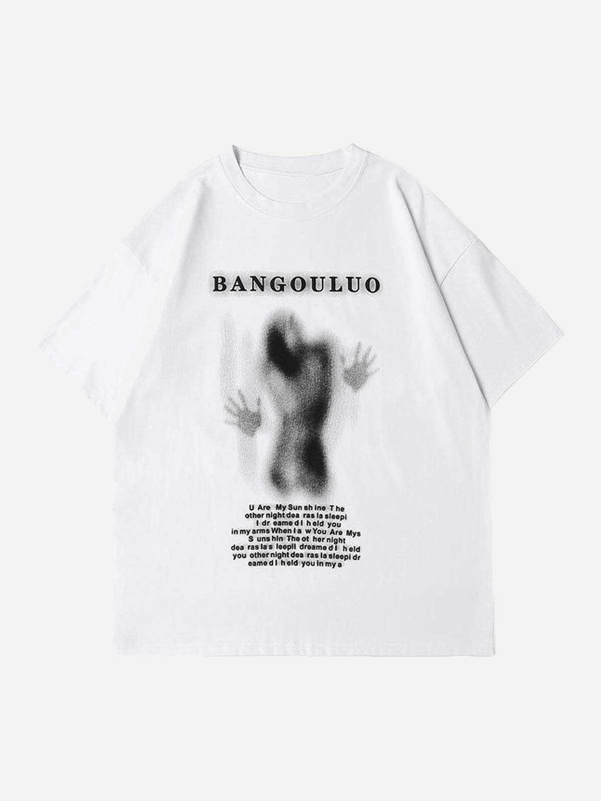 Concert Outfit Dark Silhouette Print T-Shirt