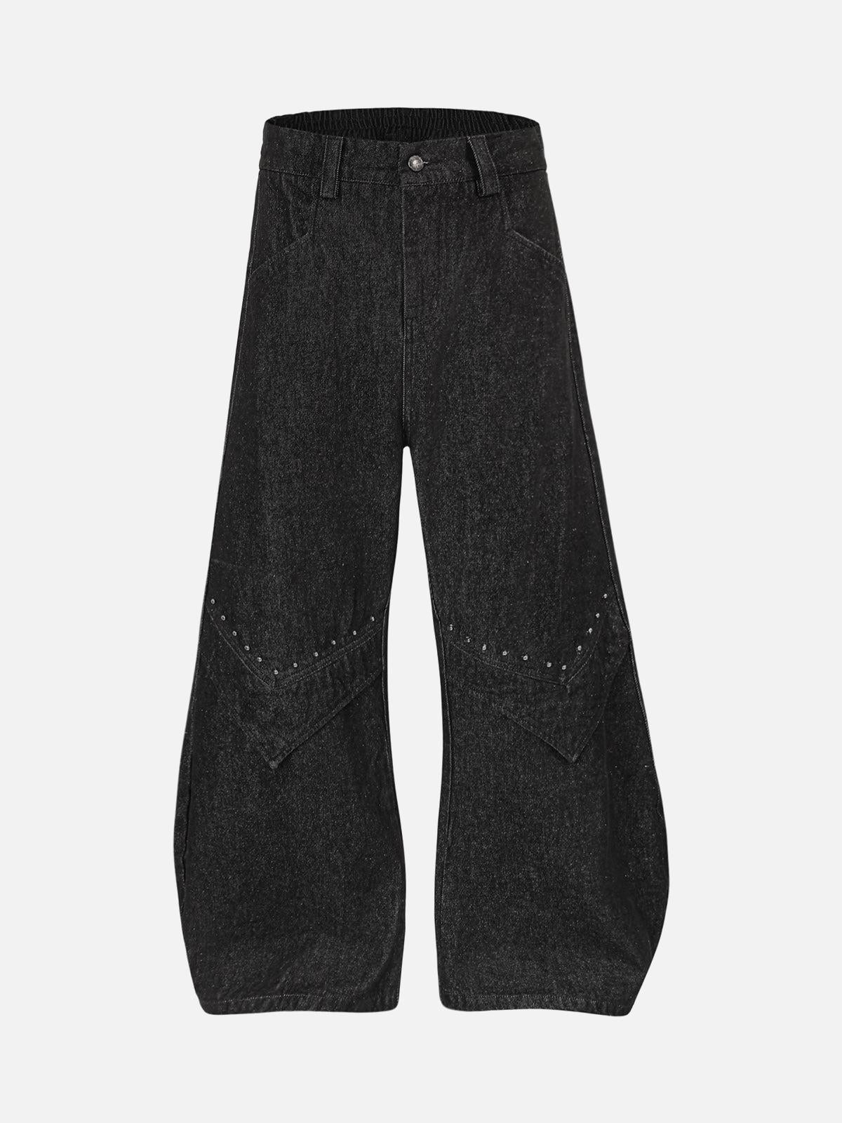 Concert Outfit Deconstructed Rivet Scimitar Jeans