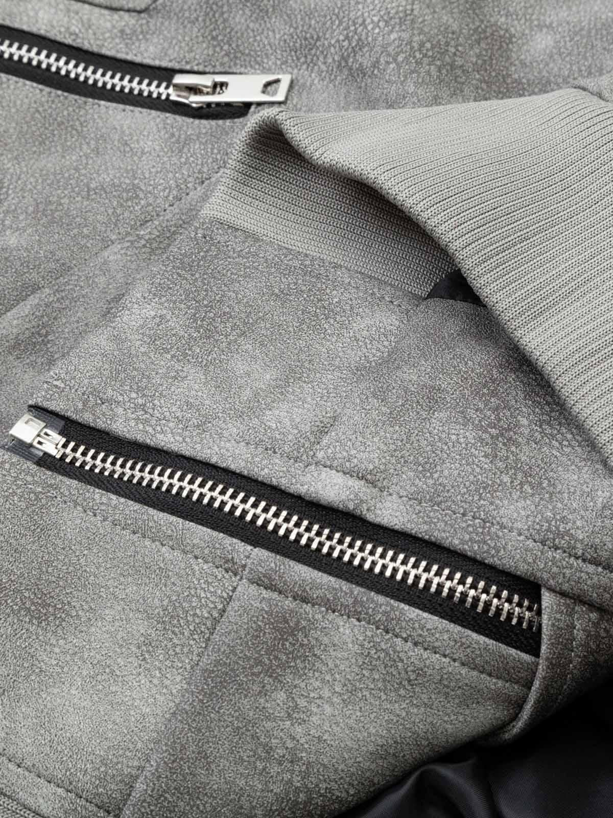 Concert Outfit Deconstructed Zip Up Leather Bomber Jacket Concert Outfit Deconstructed Zip Up Leather Bomber Jacket