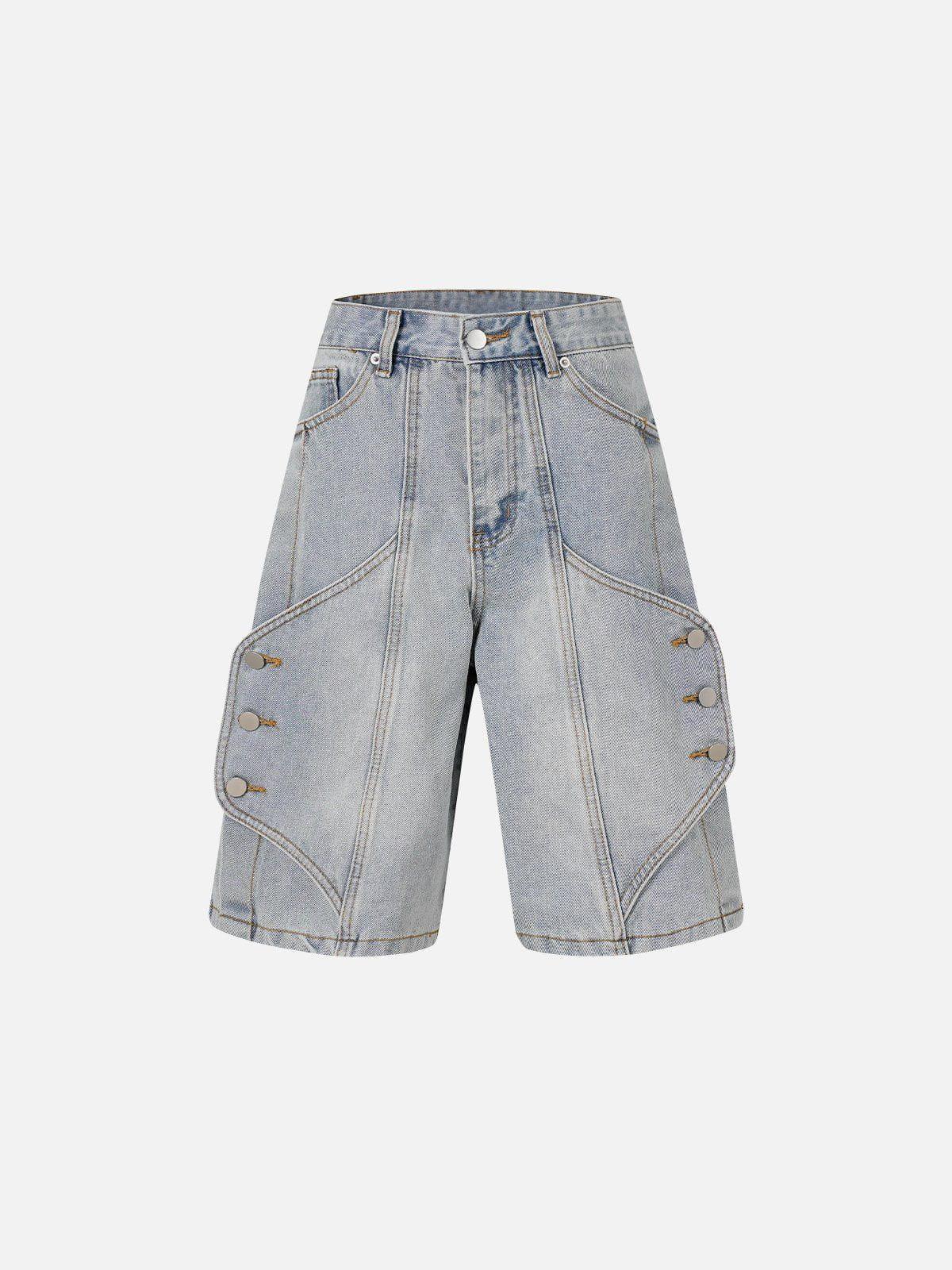 Concert Outfit Deconstructive Patchwork Jorts