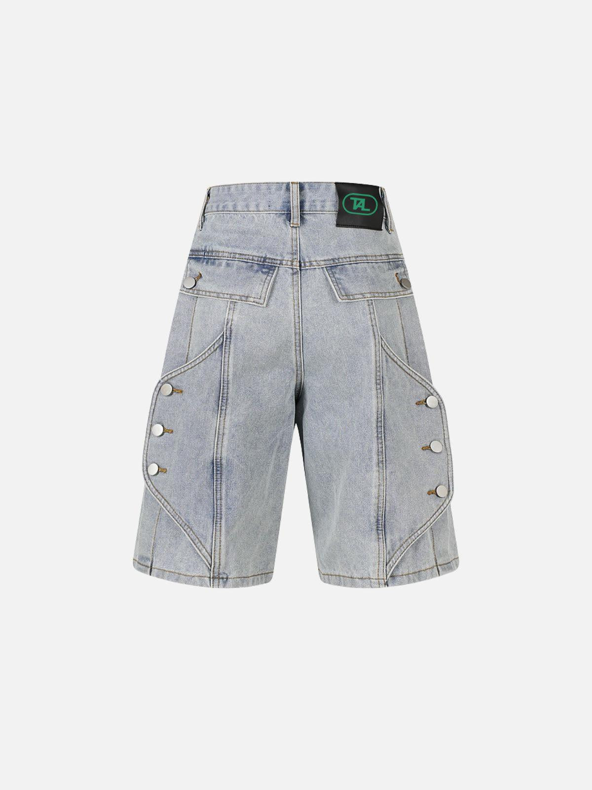 Concert Outfit Deconstructive Patchwork Jorts