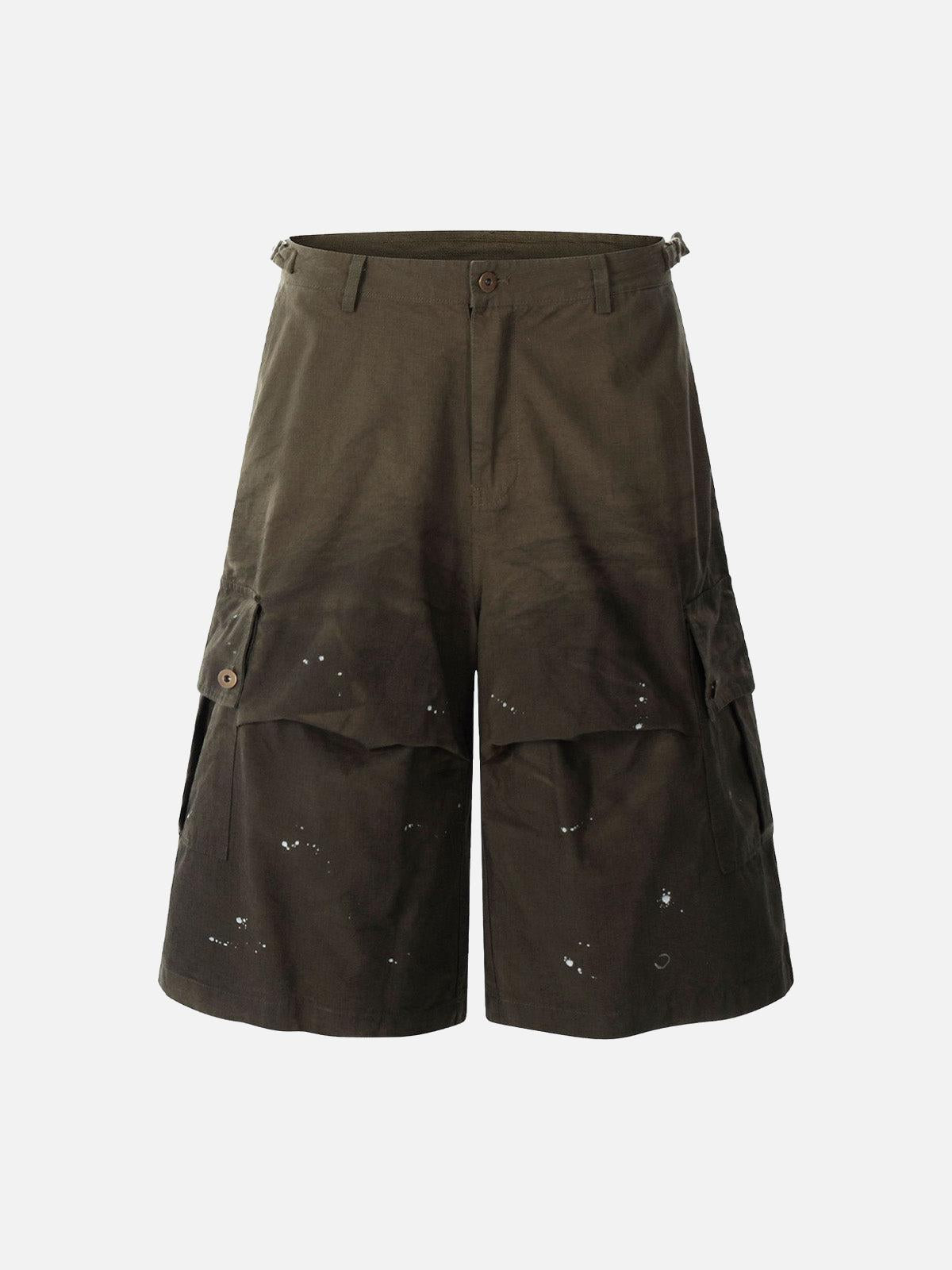 Concert Outfit Dirty Dyed Distressed Cargo Jorts