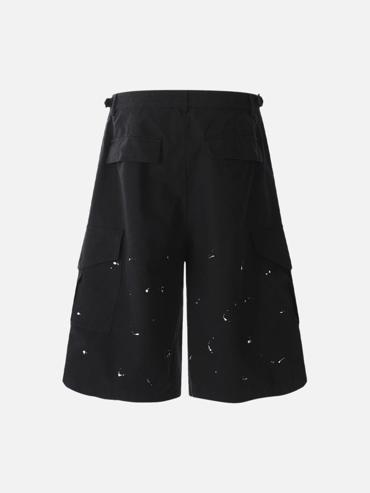 Concert Outfit Dirty Dyed Distressed Cargo Jorts