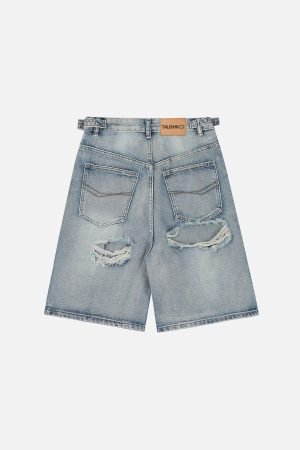 Concert Outfit Distressed Fringe Jorts