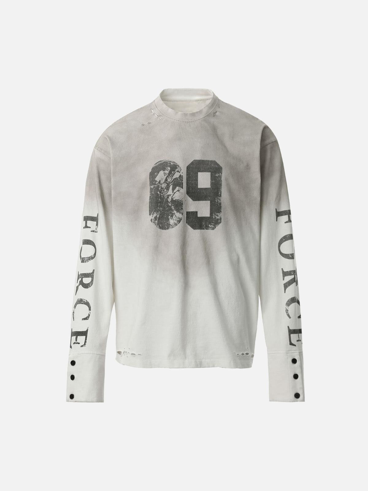 Concert Outfit Distressed NO. 09 Long Sleeve T-Shirt