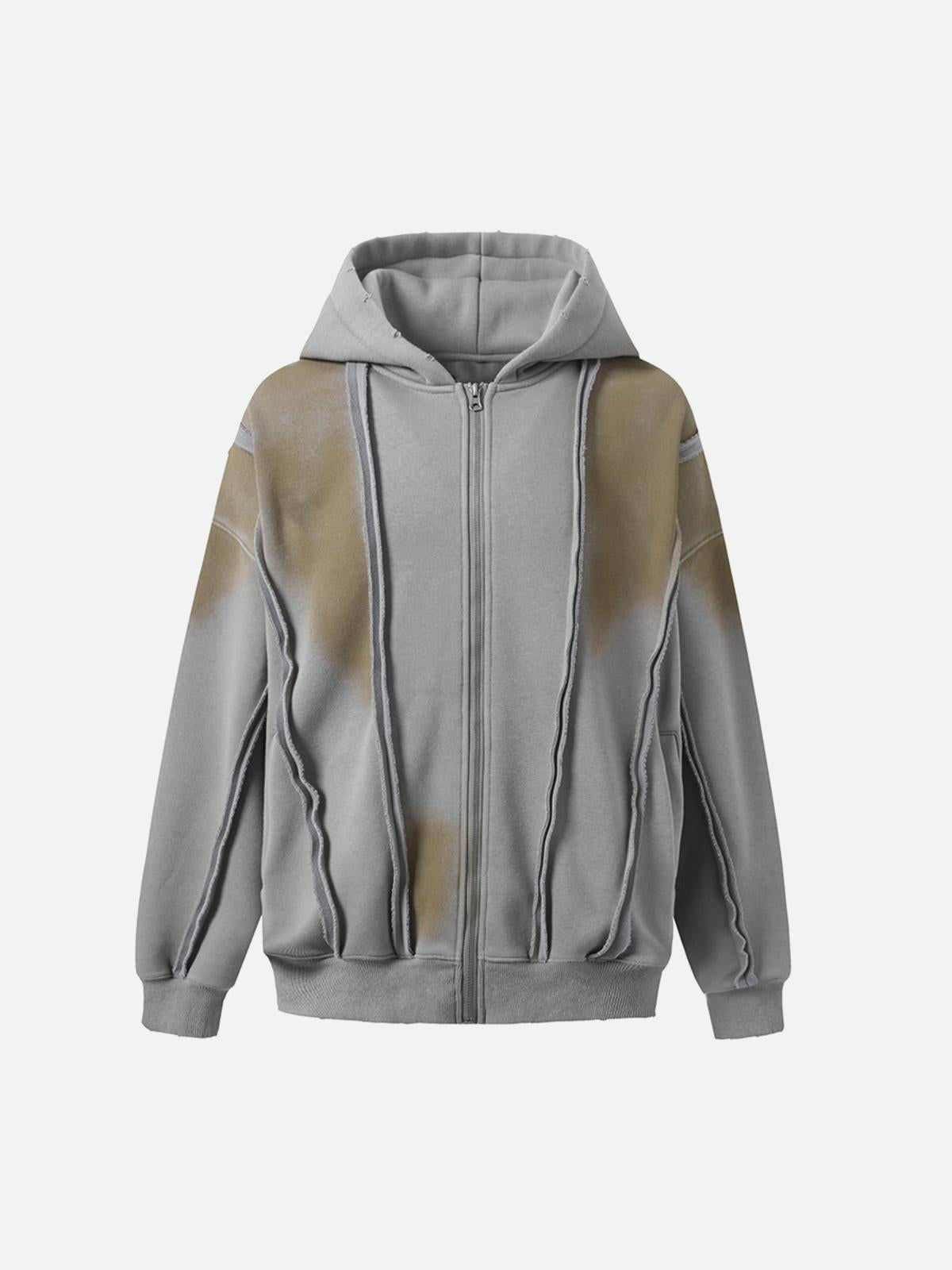 Concert Outfit Distressed Patchwork Velvet Jacket