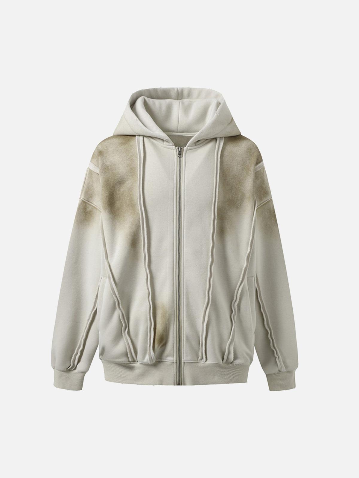 Concert Outfit Distressed Patchwork Velvet Jacket